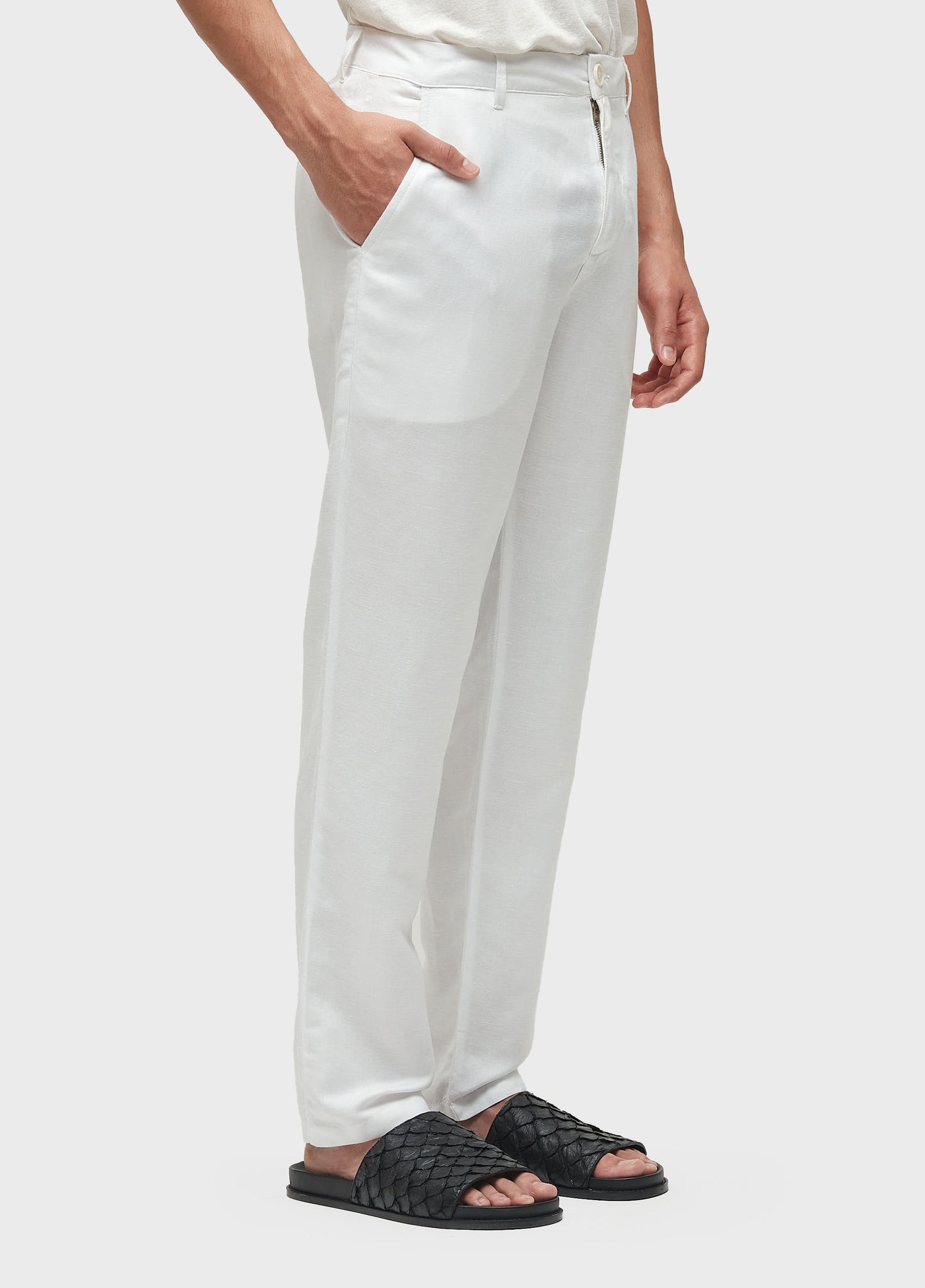 CALCA ALFAIATARIA FLUID LINEN