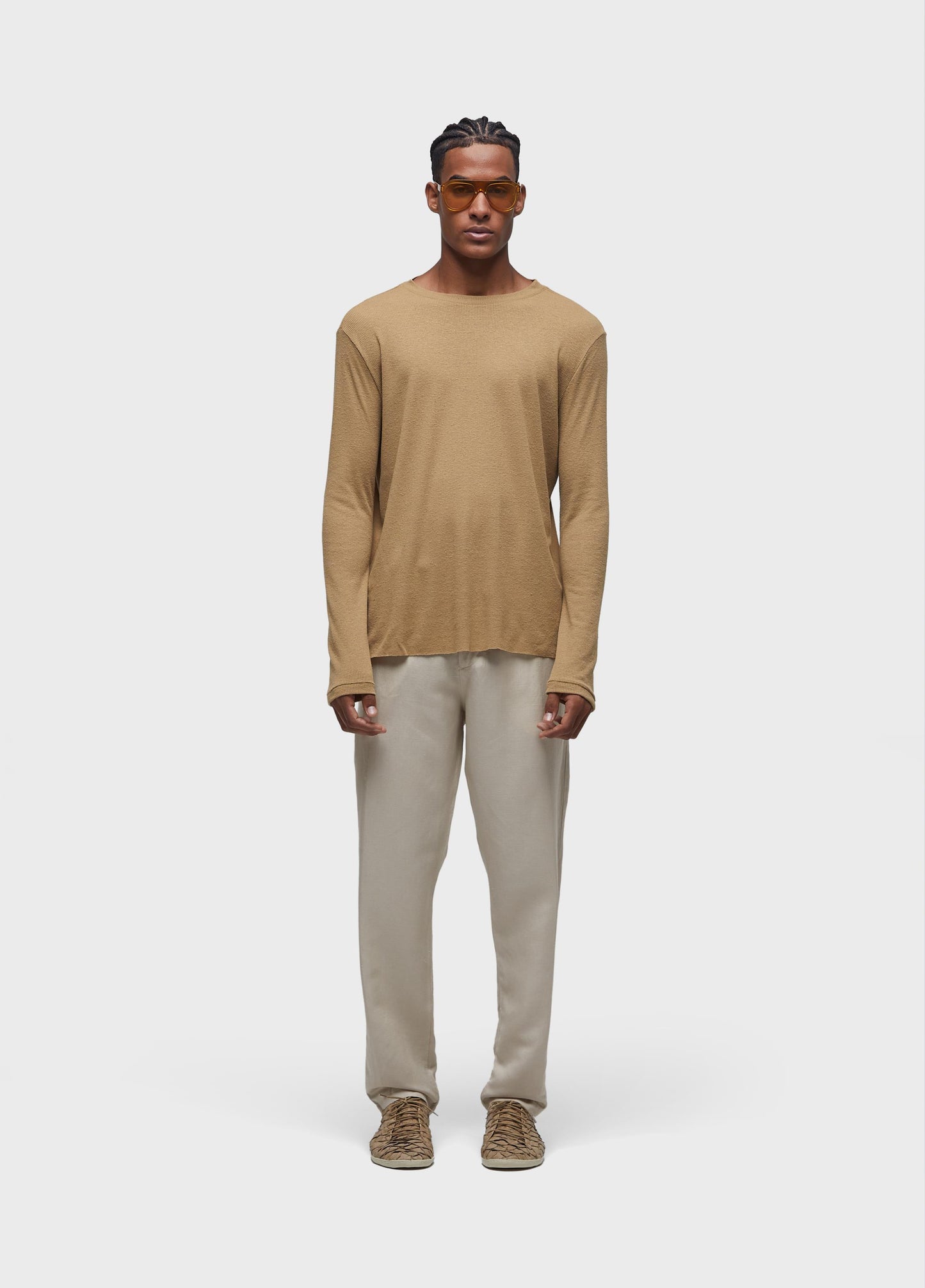 CALCA ALFAIATARIA FLUID LINEN