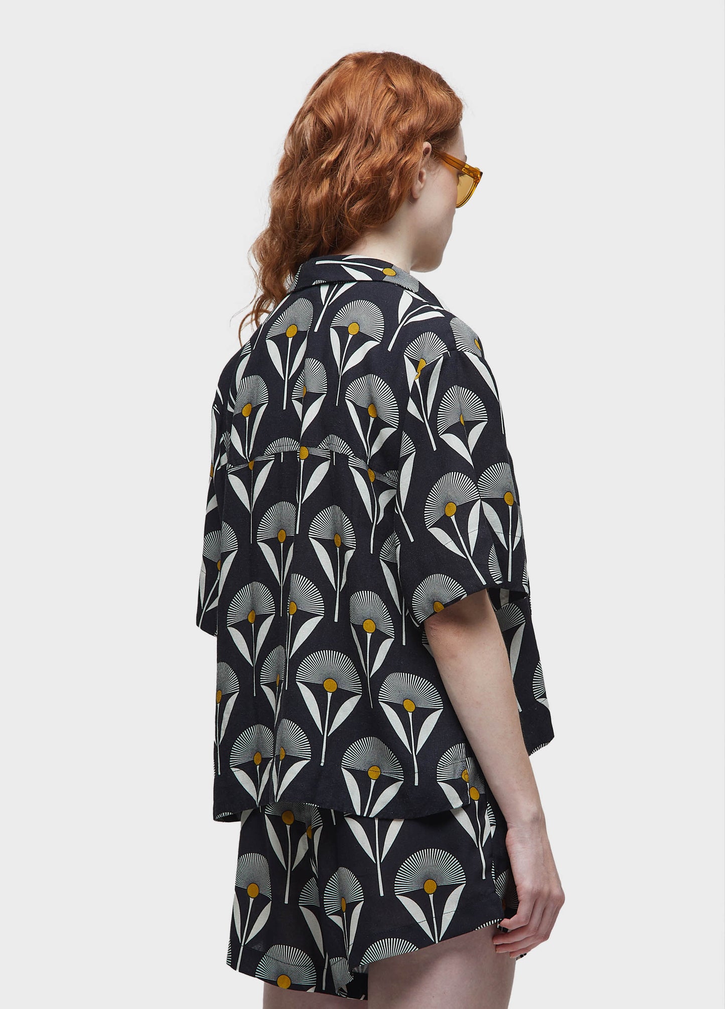 CAMISA MANGA CURTA SUNFLOWER DOTS
