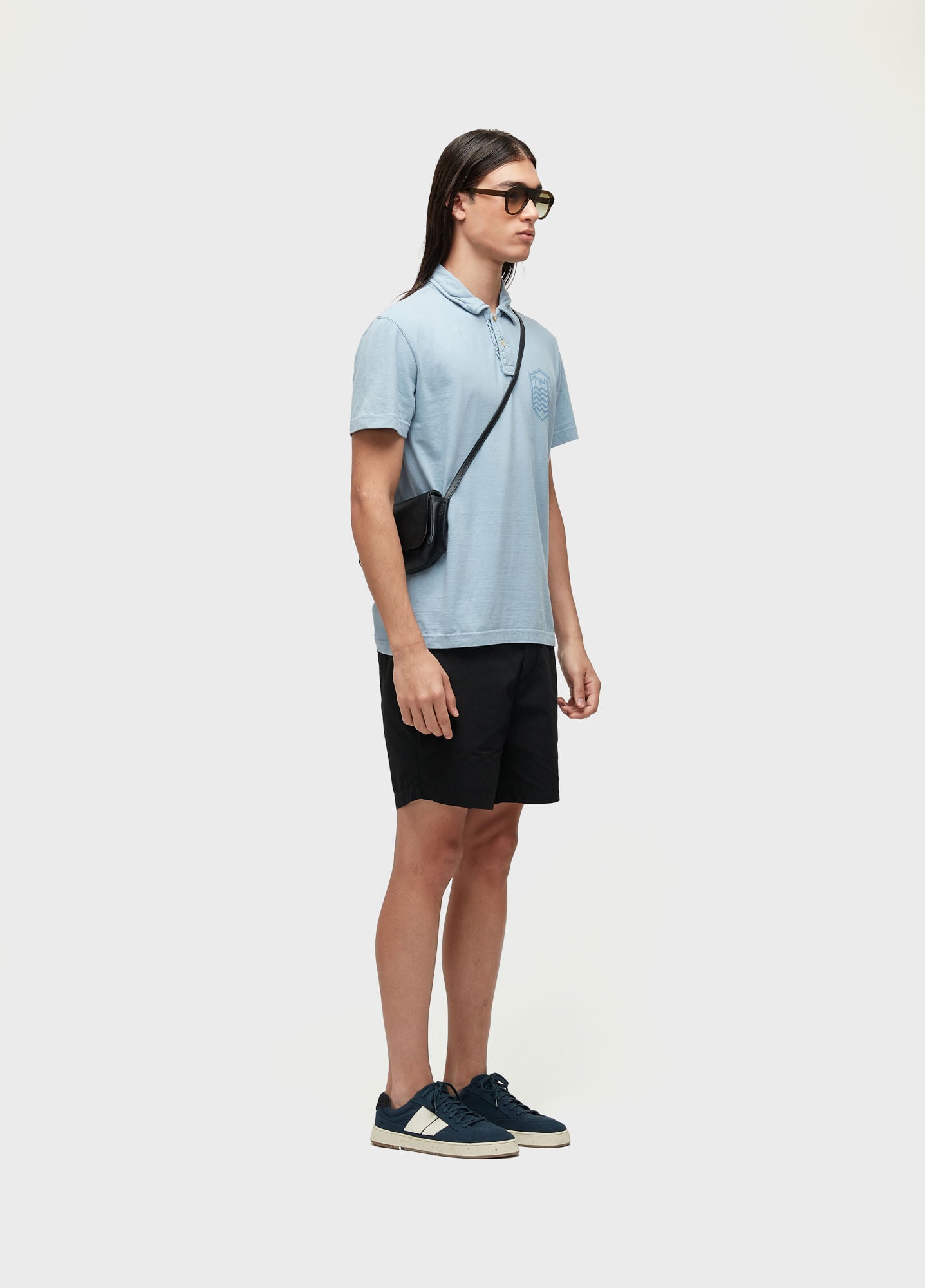 CAMISA POLO STONE MC COLORS AZUL RIO
