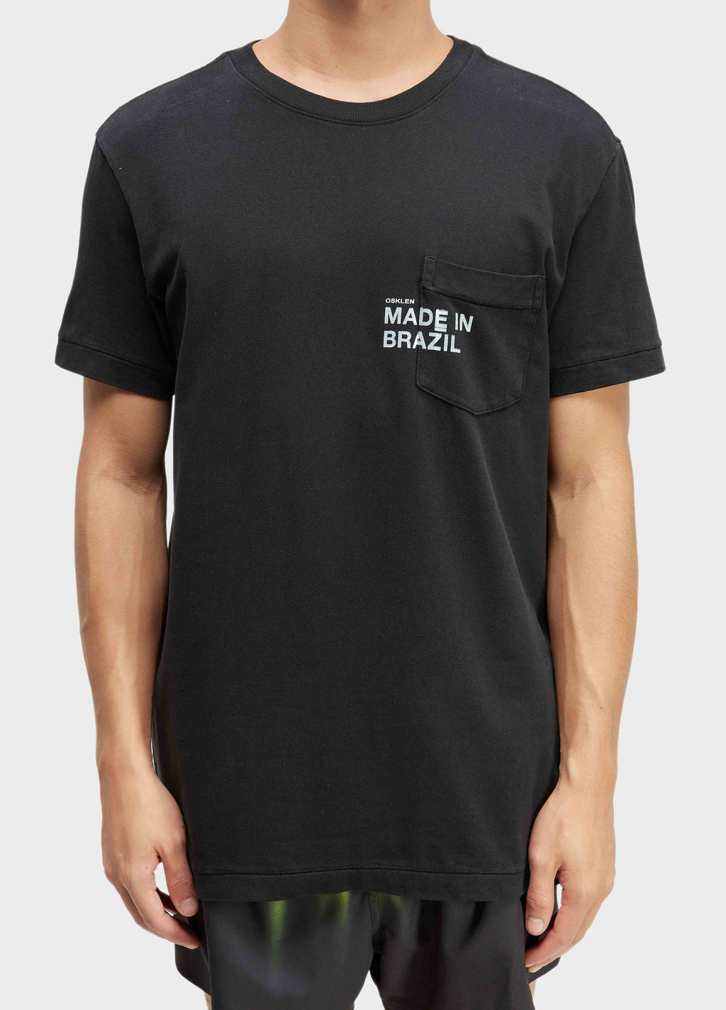 T-SHIRT POCKET MADE IN BRAZIL PRETO
