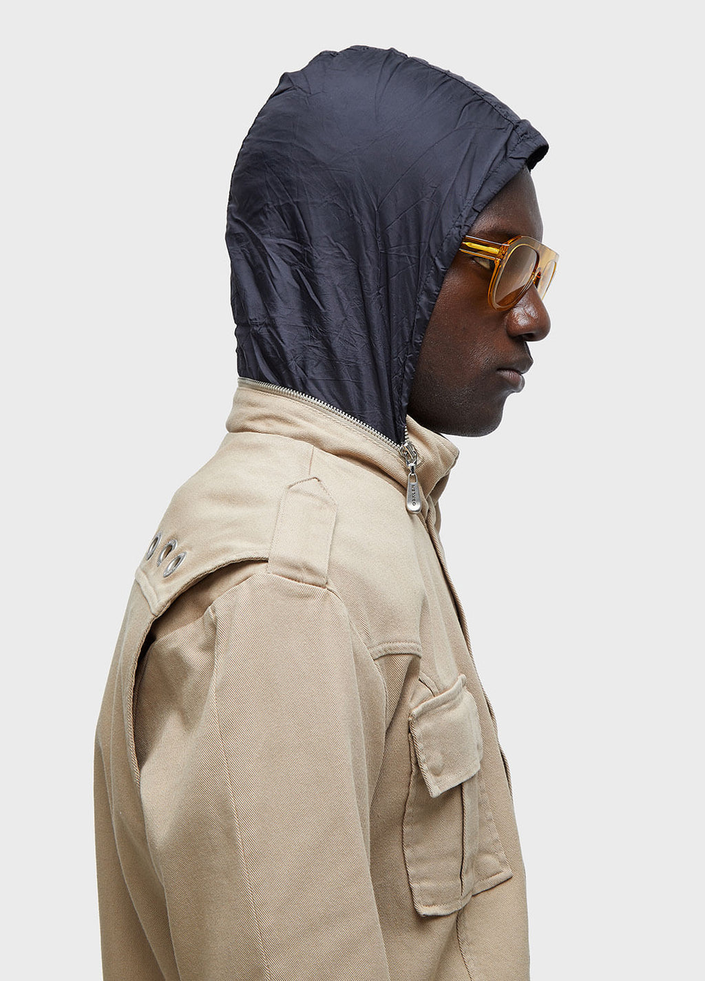 PARKA MASC POCKETS GOLA ALTA CHINO