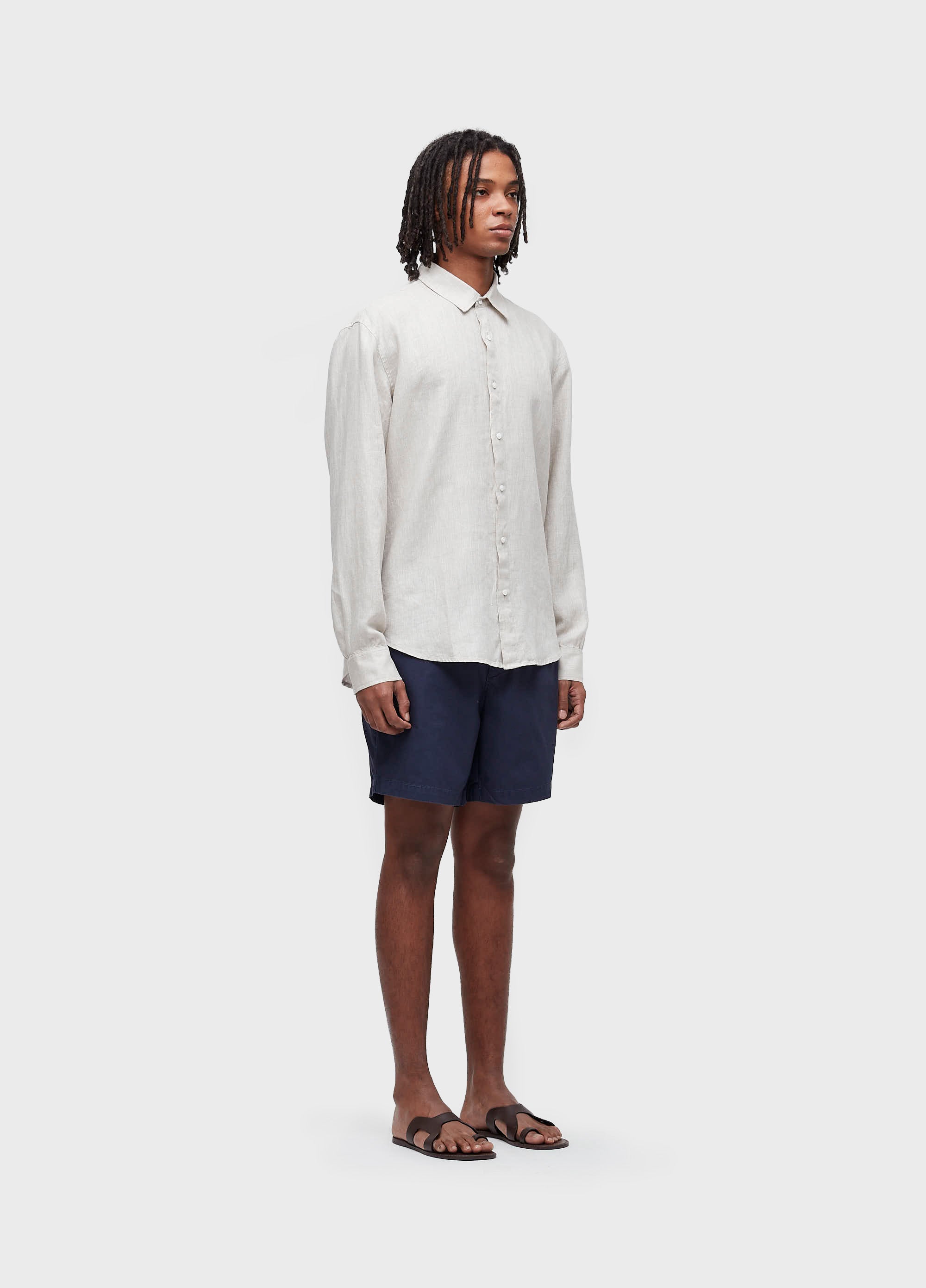CAMISA CLASSIC LINEN ML SEM BOLSO