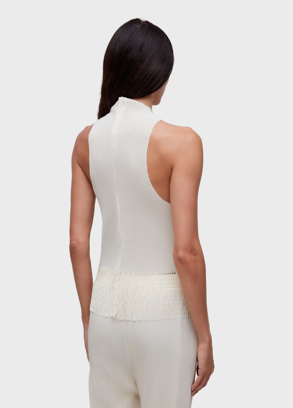 BLUSA RAGLAN GOLA PLISSE OFF-WHITE