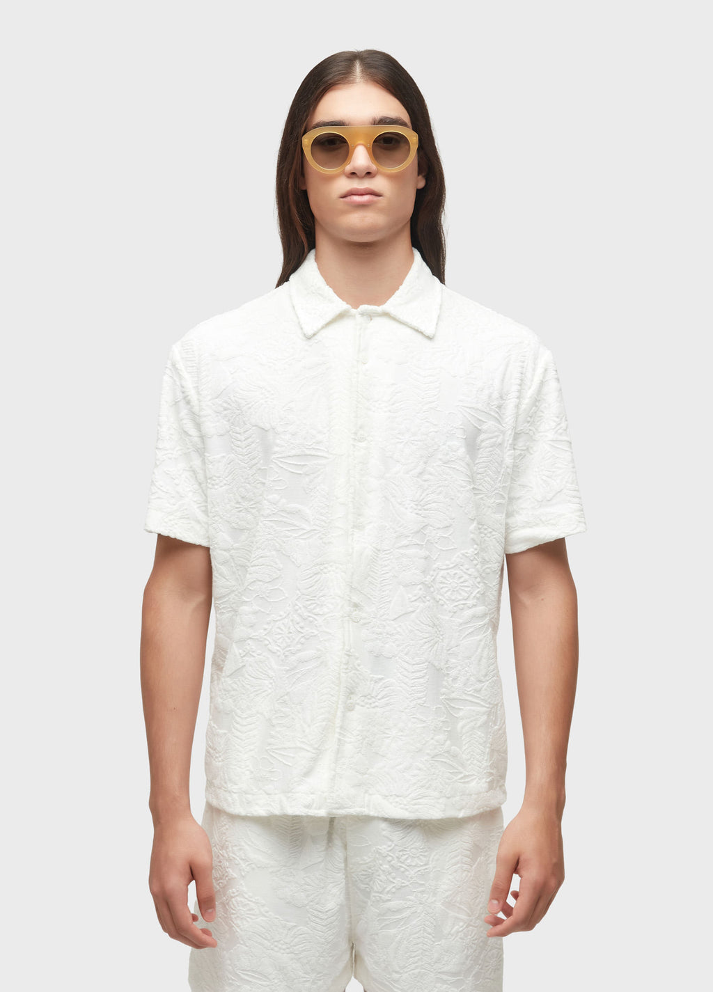 CAMISA NATURE JACQUARD ATOALHADO MC