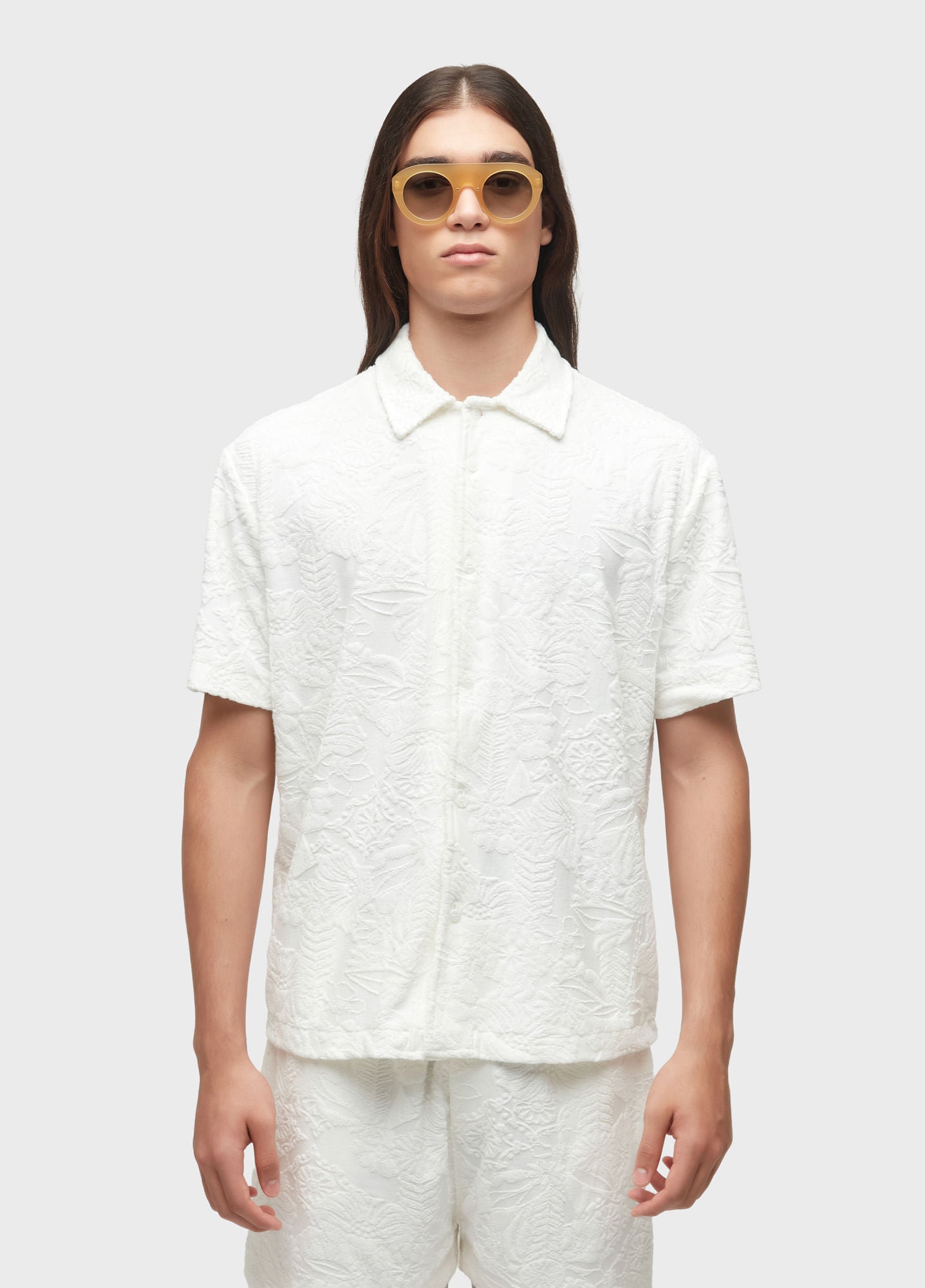 CAMISA NATURE JACQUARD ATOALHADO MC