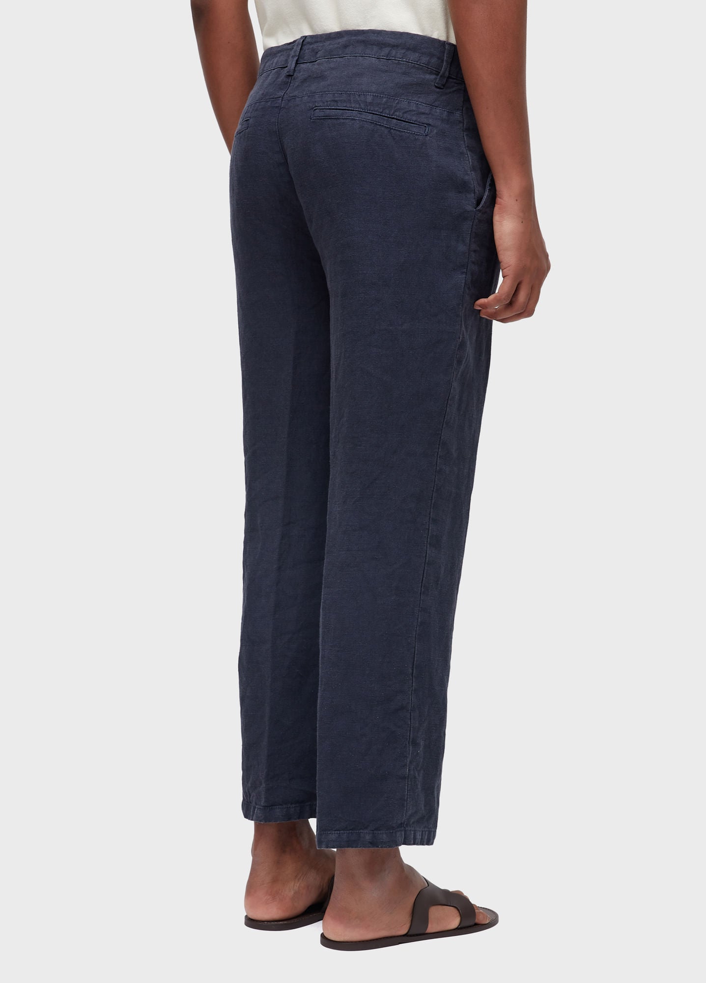 CALÇA AFAIATARIA NEW LINEN CLASSIC MARINHO