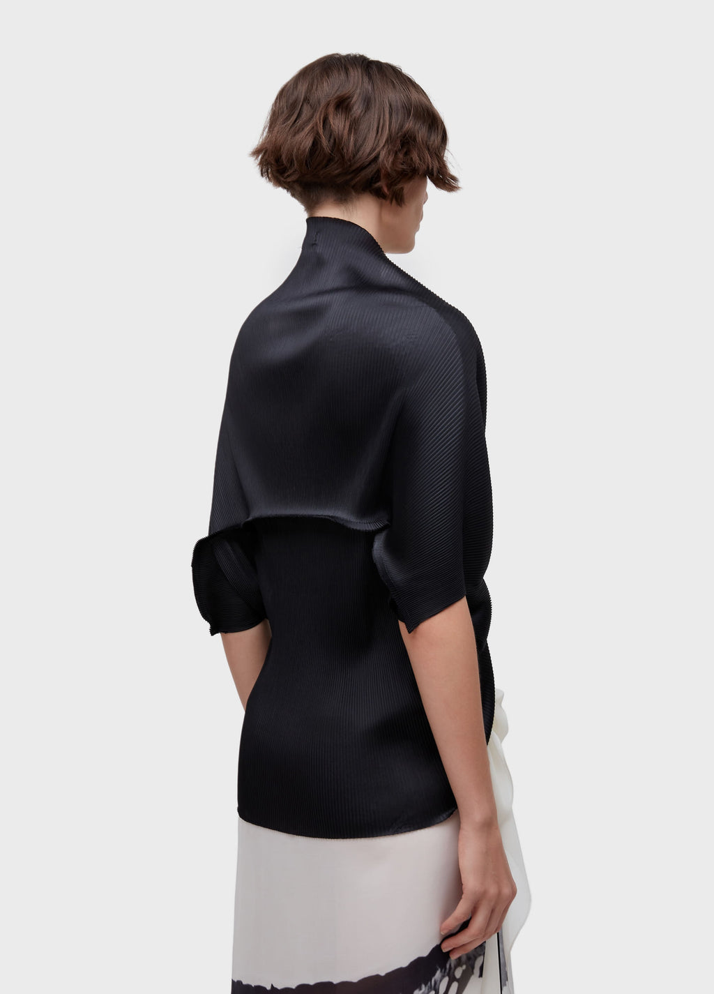 PONCHO PLISSE PRETO