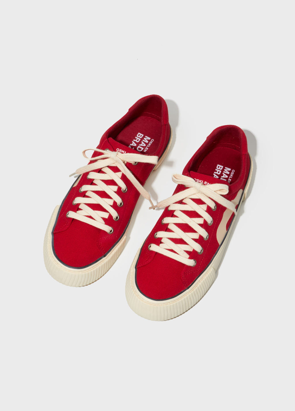 TÊNIS LONA +5521 M VERMELHO/OFF-WHITE