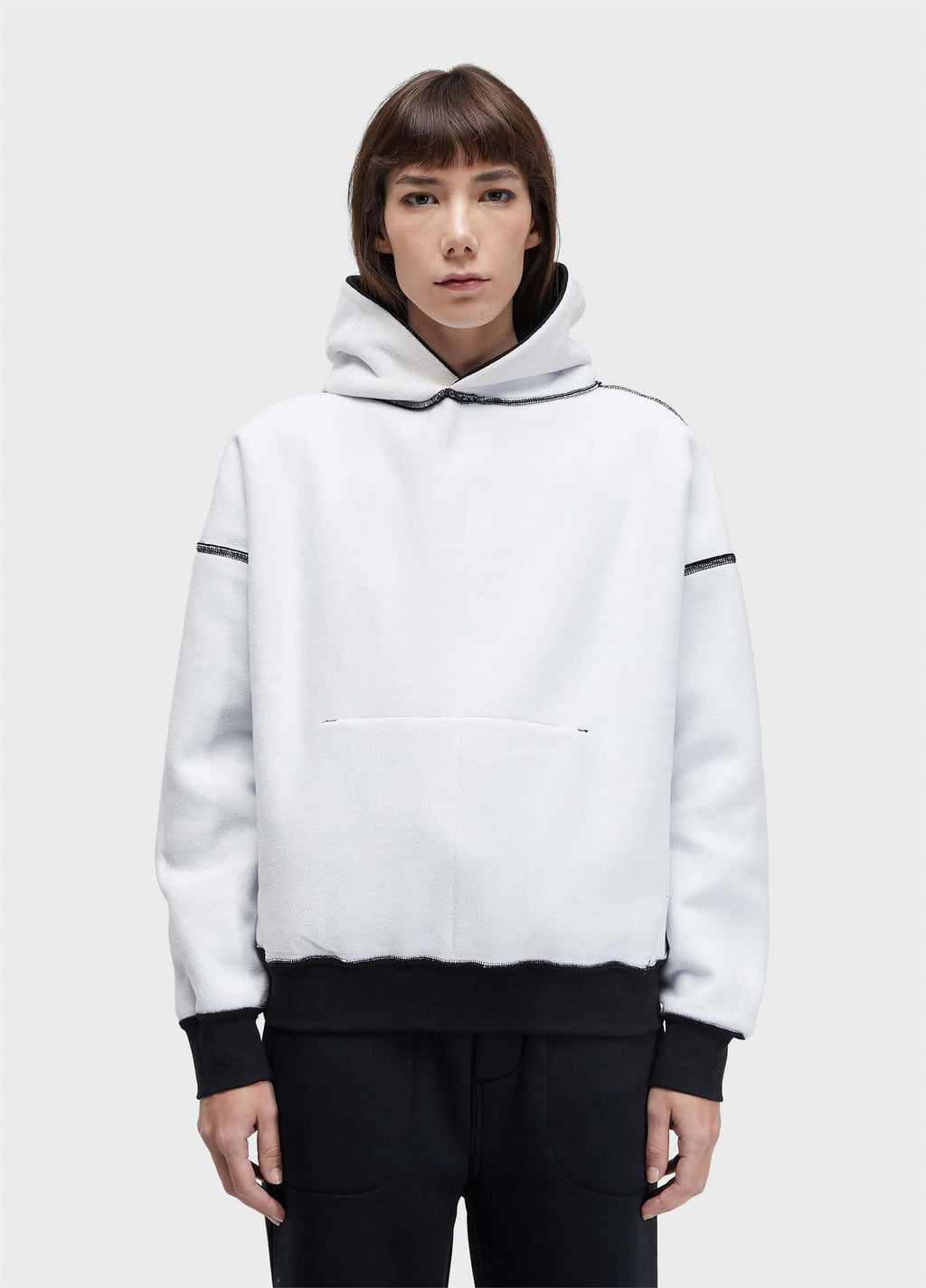 CASACO DOUBLE CAPUZ MOLETOM FLEECE