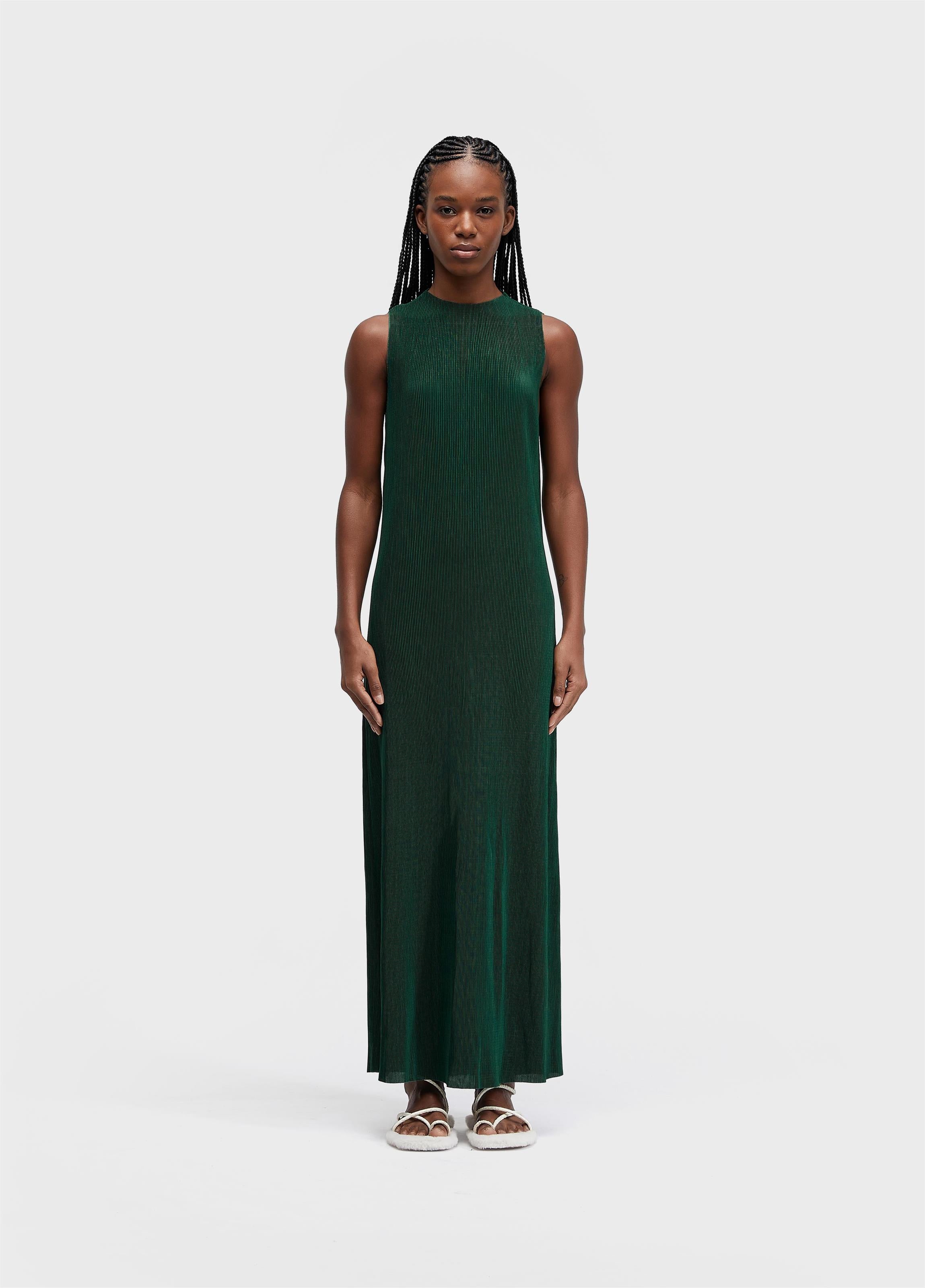 VESTIDO RAGLAN DUO LONGO PLISSE