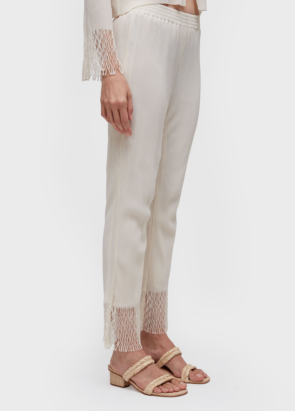 CALÇA RETA PLISSÊ