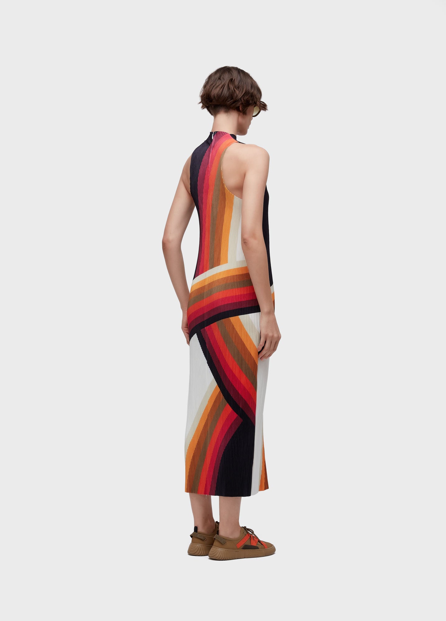 VESTIDO RAGLAN LONGUI PLISSÊ ONDA