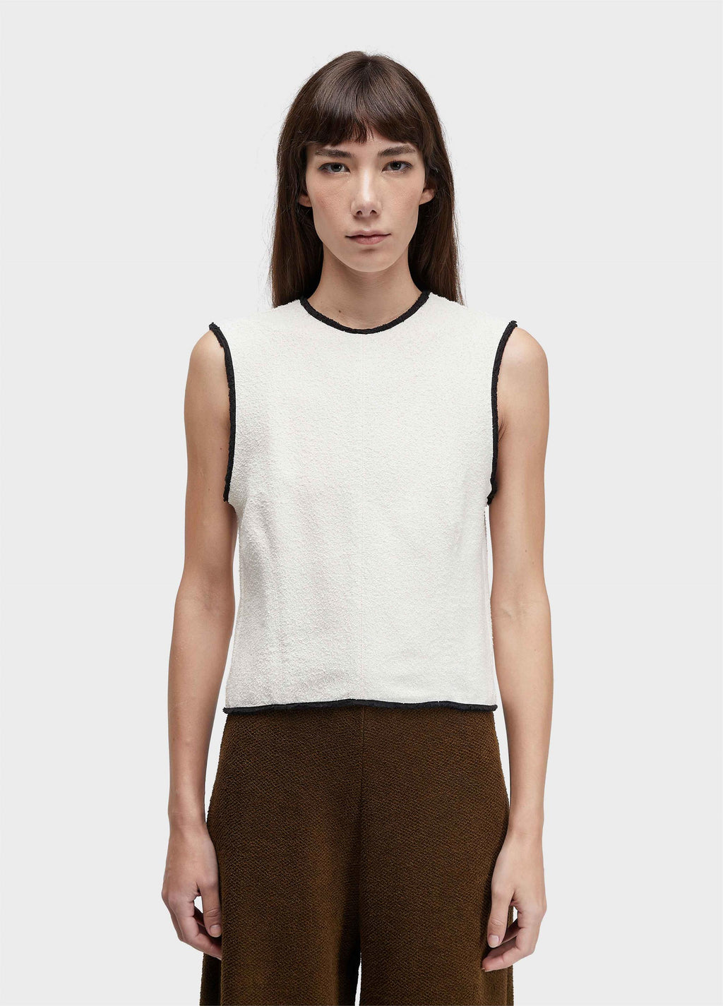 BLUSA SLEEVELESS COTTON TEXTURE