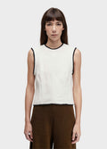 BLUSA SLEEVELESS COTTON TEXTURE