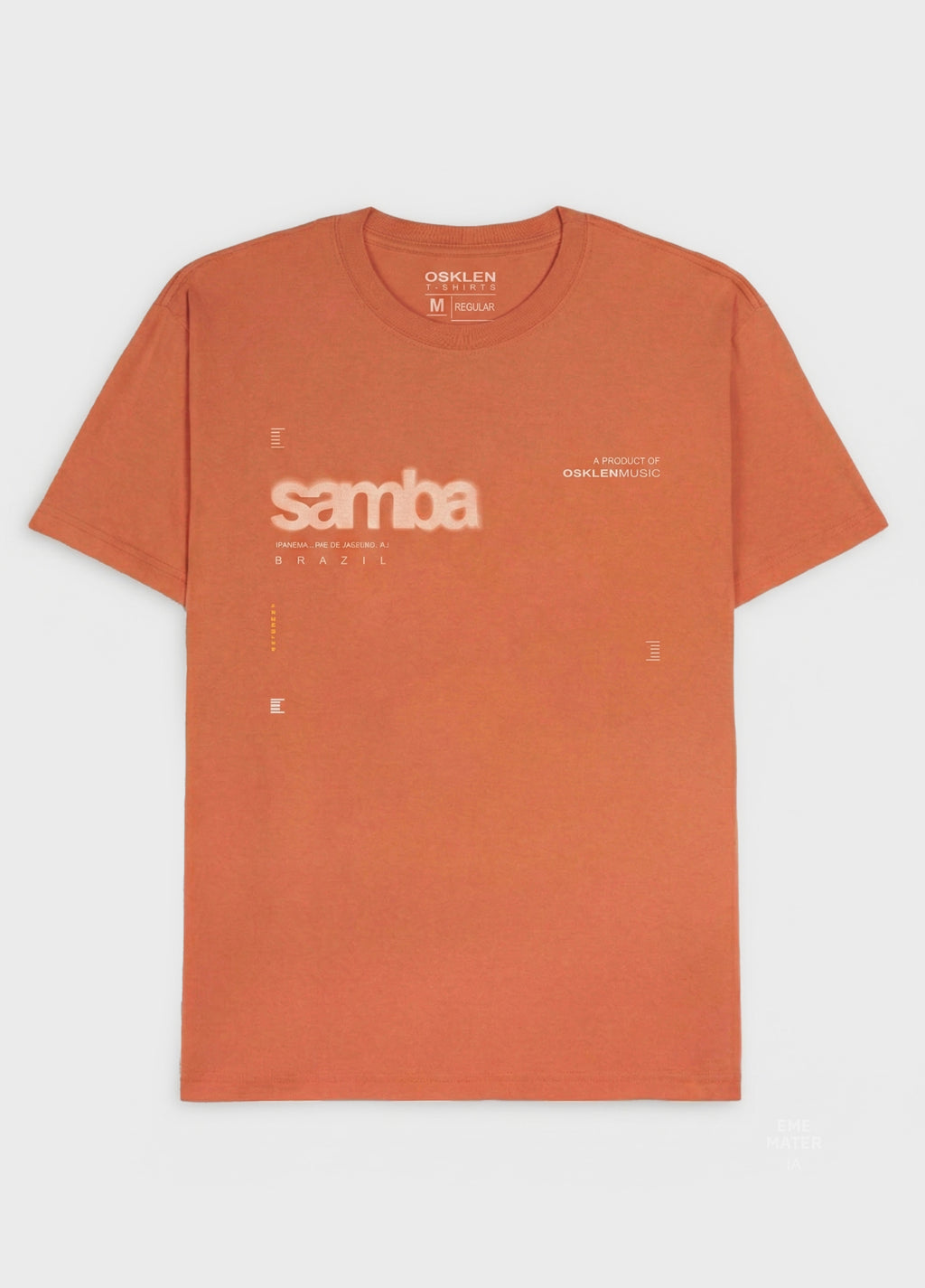 T-SHIRT VINTAGE SAMBA MC LARANJA TANGERINA