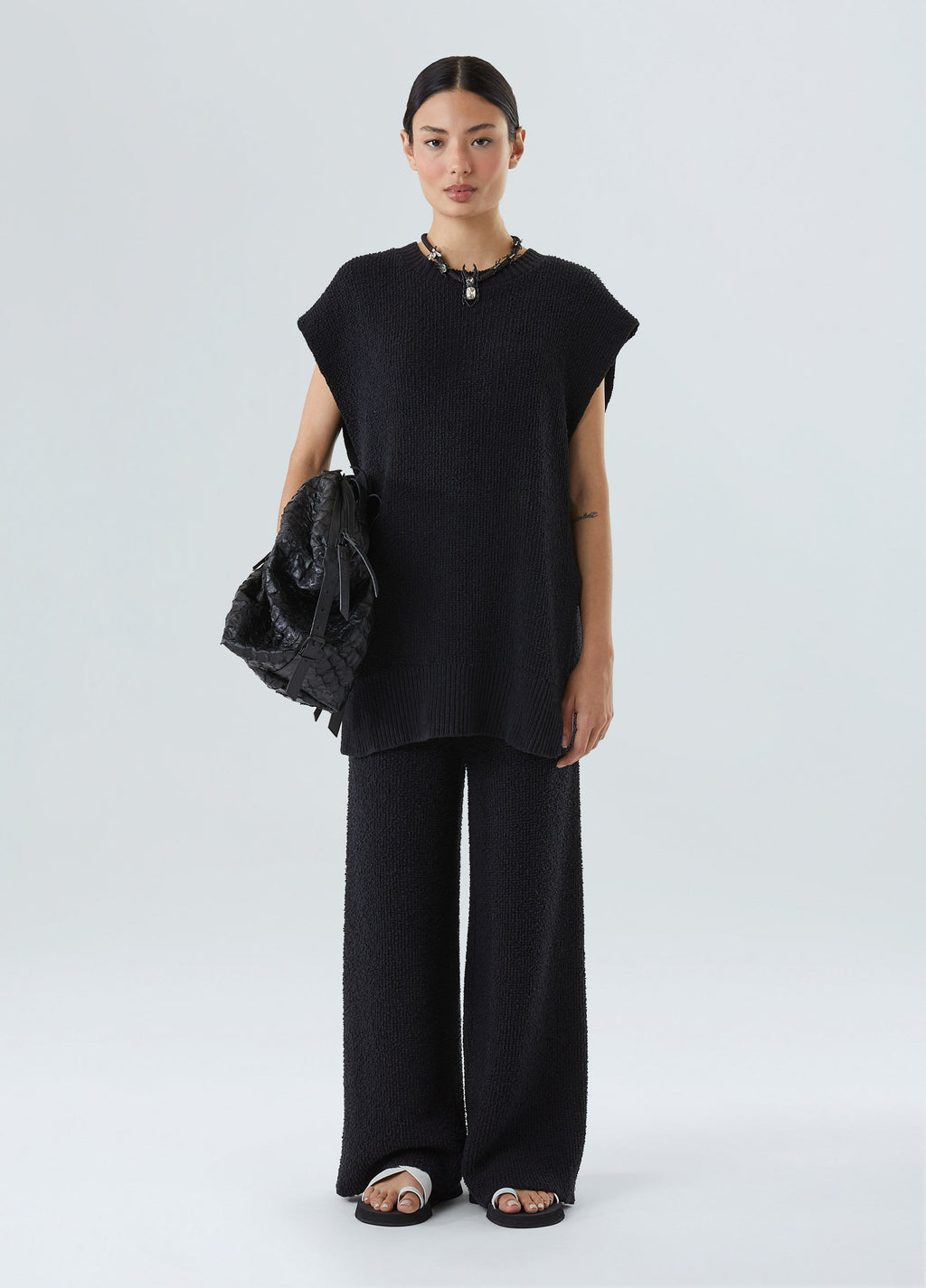 COLETE TRICOT BOUCLET PRETO