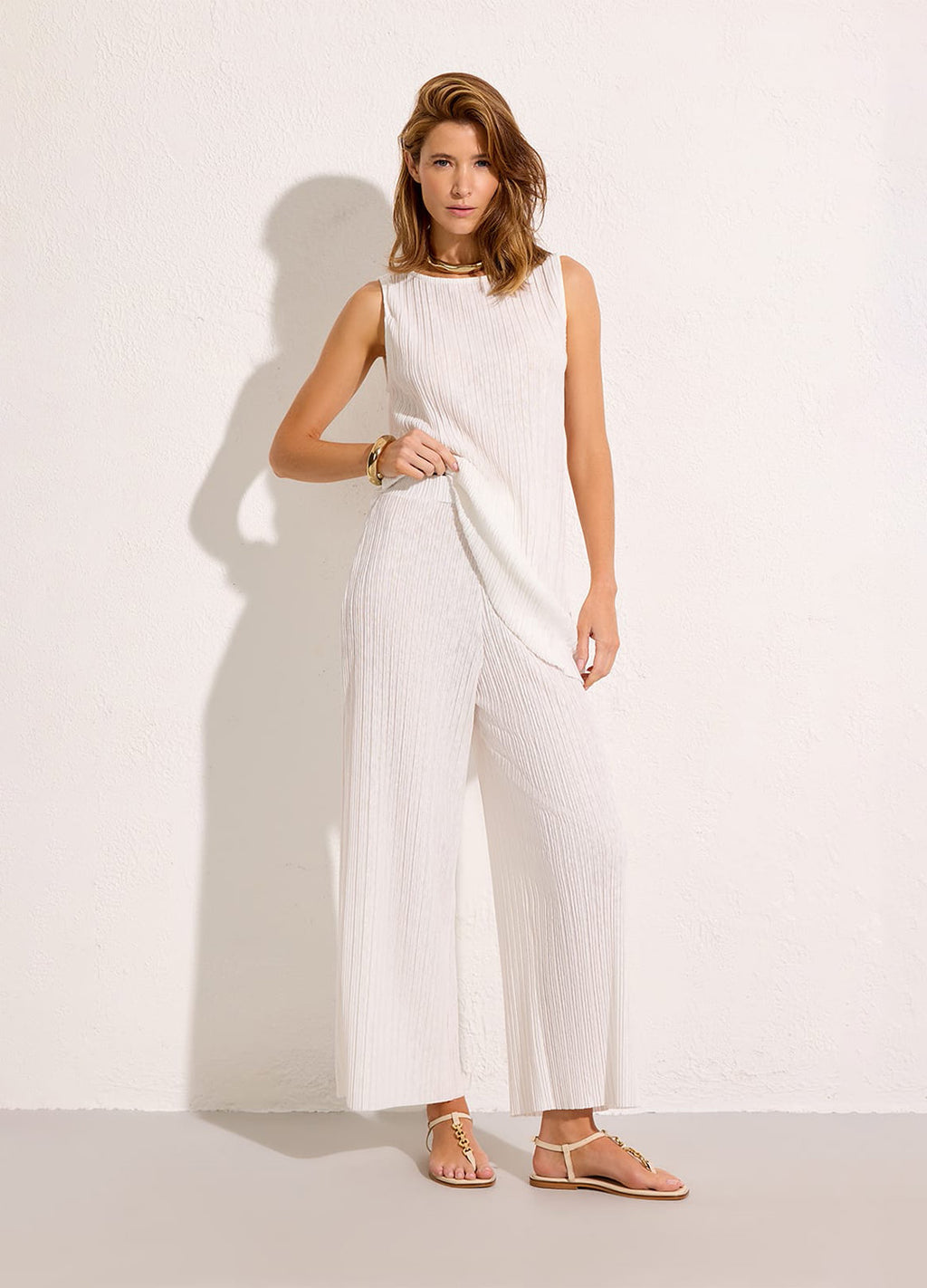 CALÇA PLISSADA
