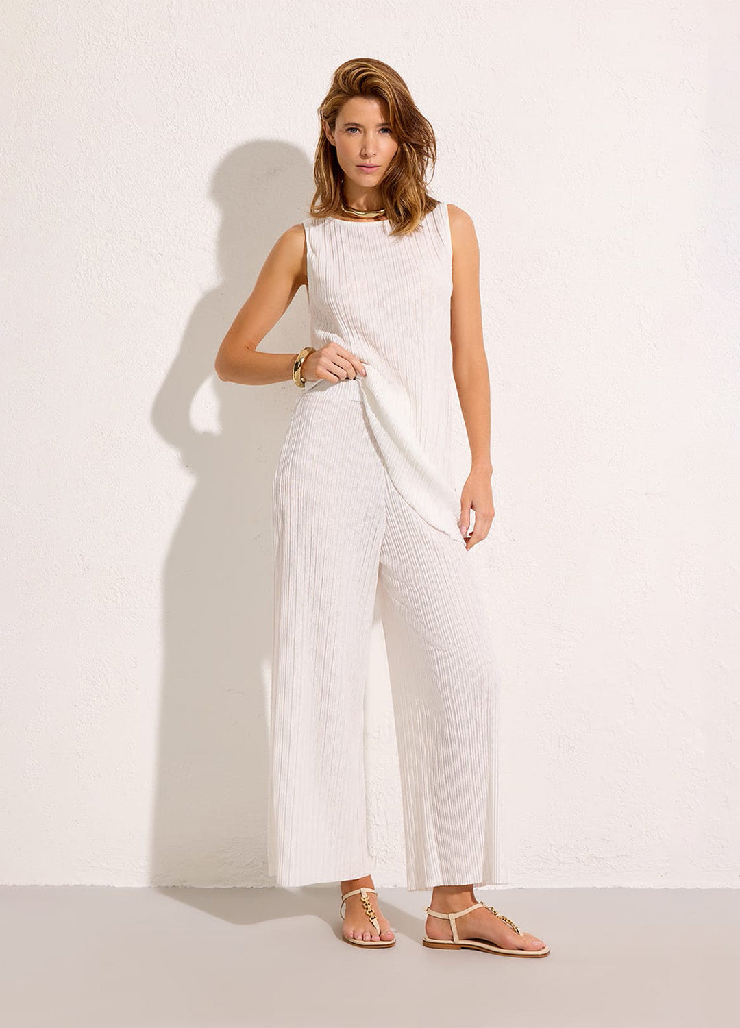CALÇA PLISSADA