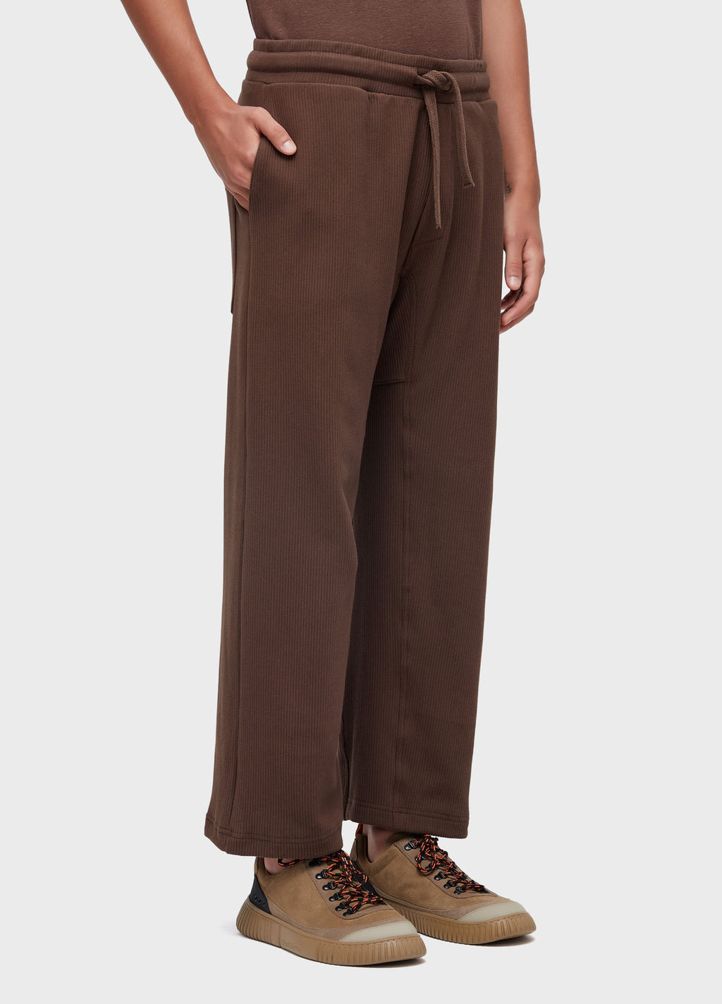 CALÇA KIMONO CANELADA