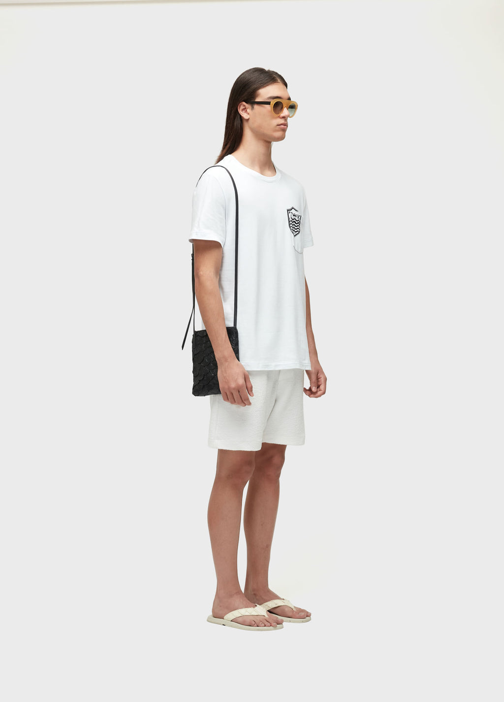T-SHIRT BOLSO BRASAO MC BRANCO