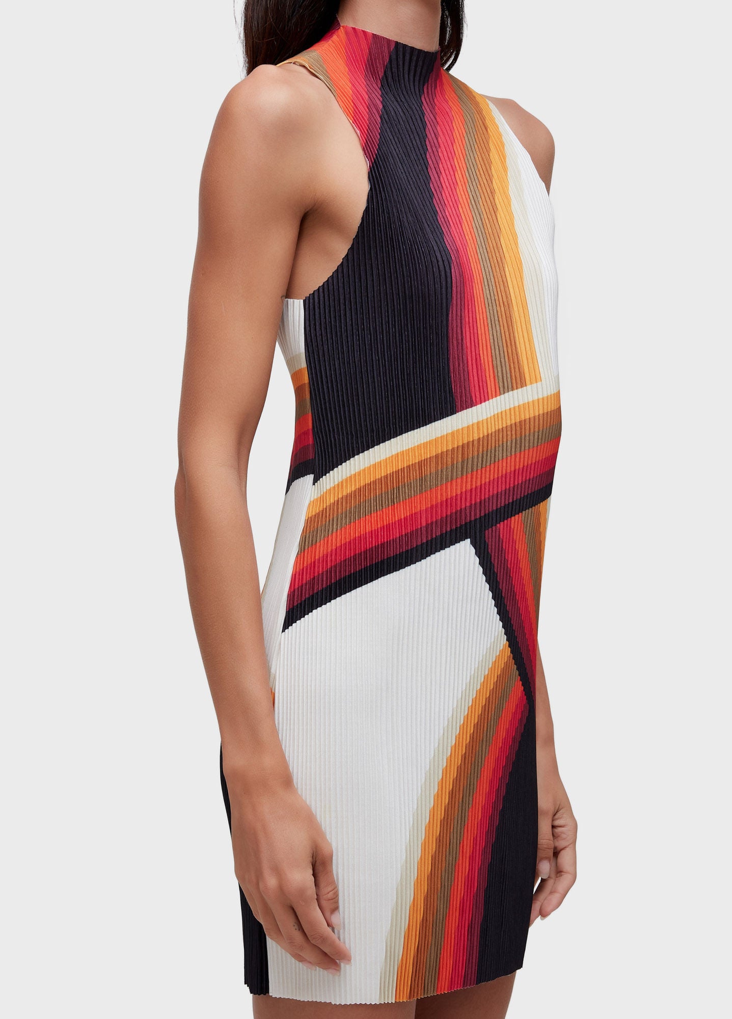 VESTIDO RAGLAN CURTO PLISSÉ ONDA