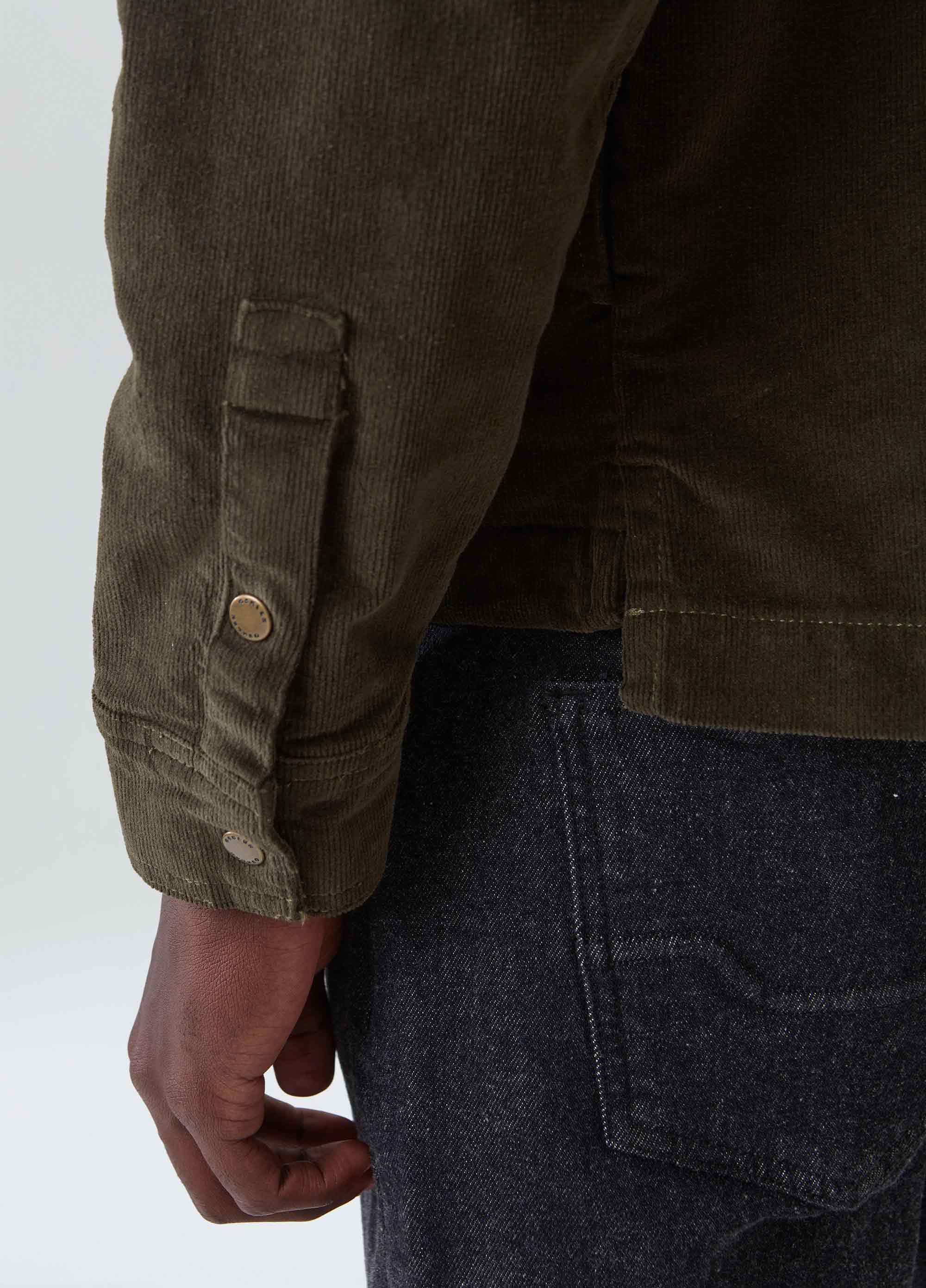 OVERSHIRT CORDUROY BOXED THIN ML FOREST