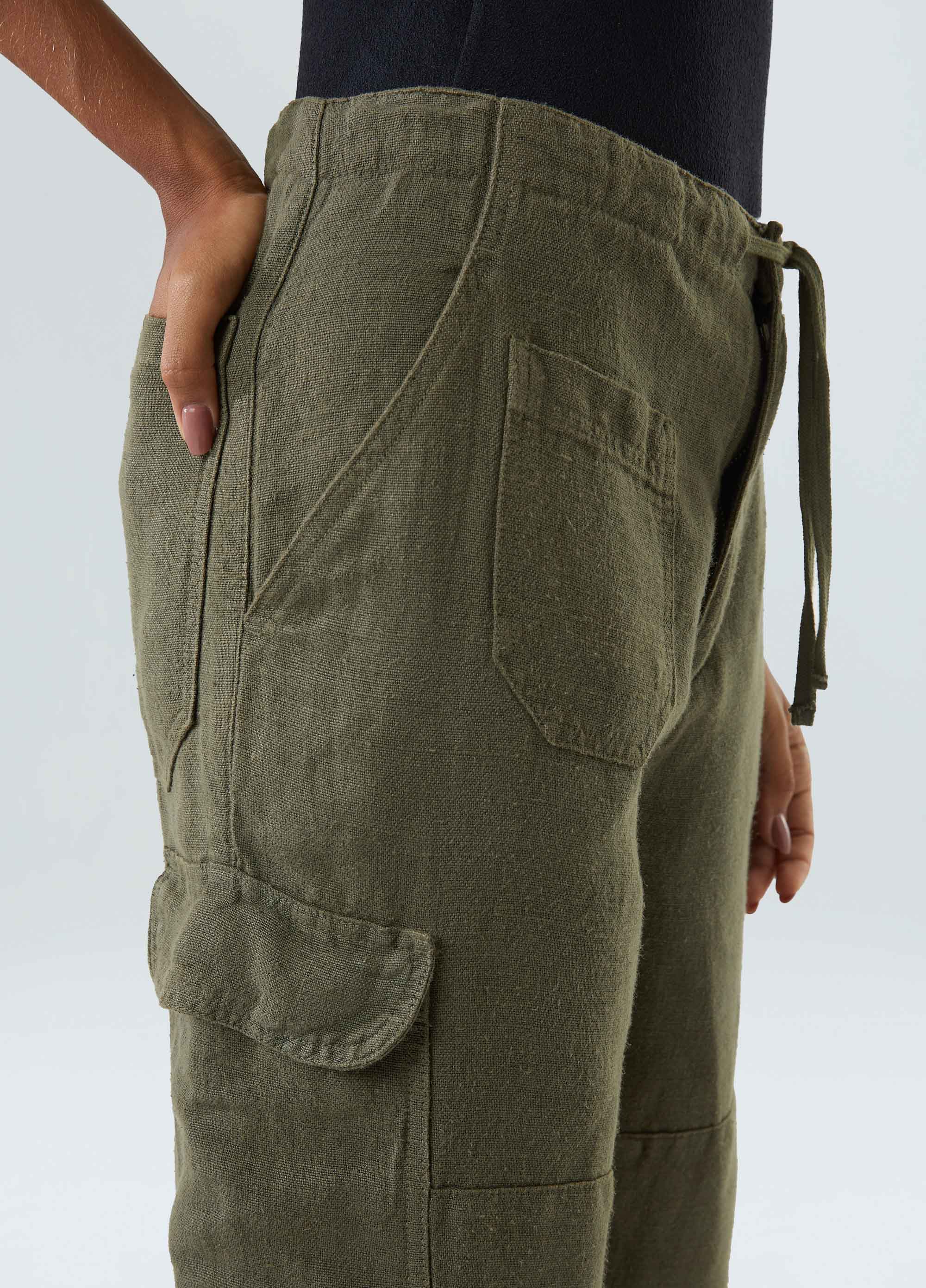 CALCA BOLSOS DOUBLE FACE VERDE FOREST