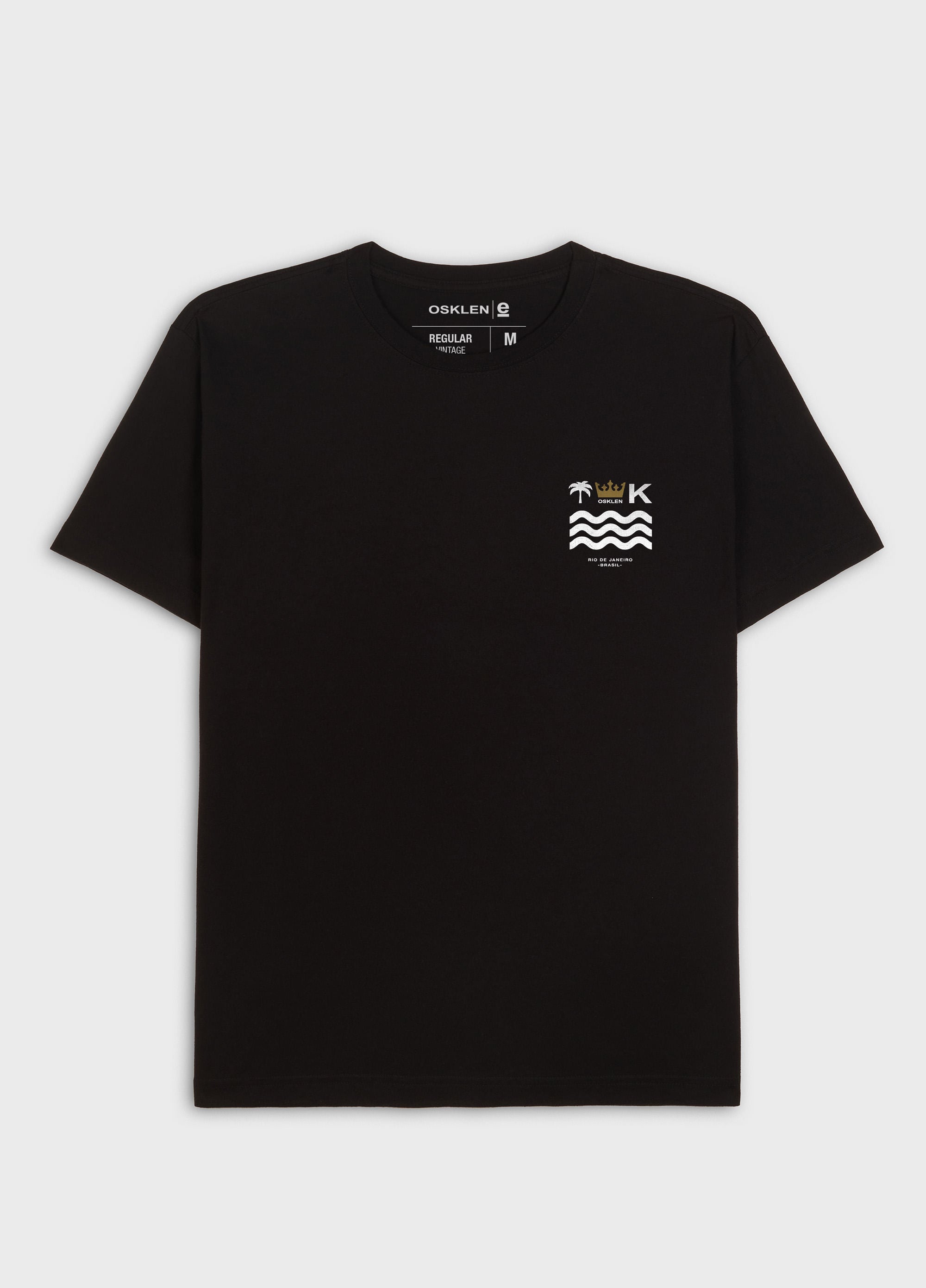 T-SHIRT VINTAGE BRASÃO CARIMBO MC