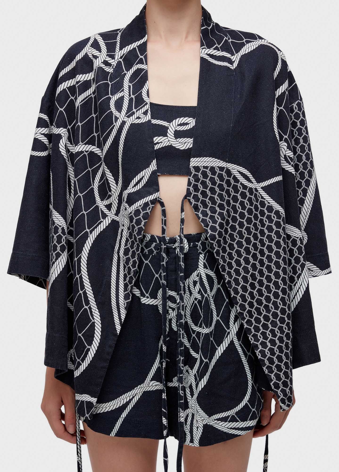 KIMONO ML KNOT BLUE