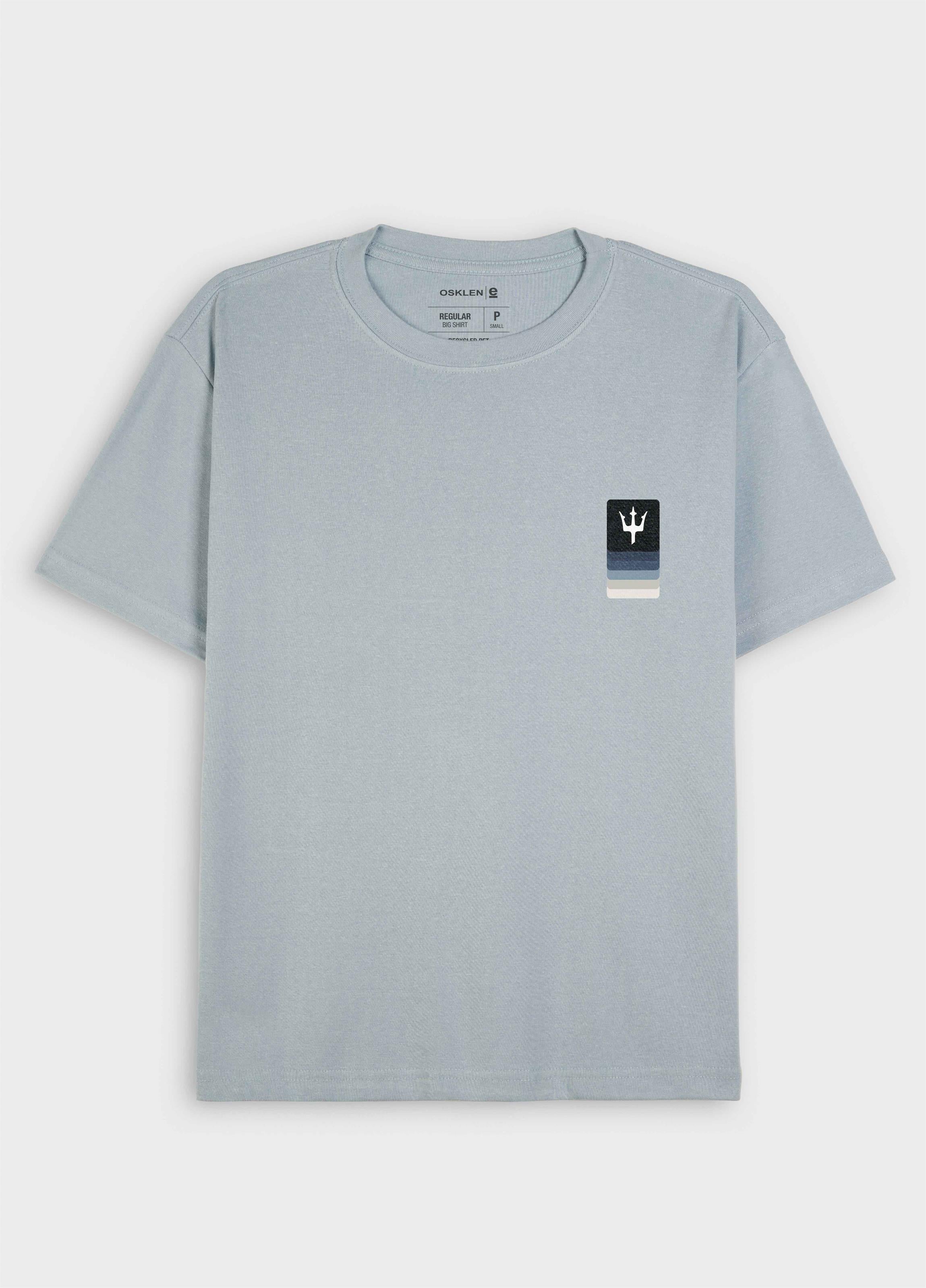 BIG SHIRT TRIDENTE MINI DEGRADE MC AZUL RIO