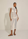 VESTIDO TUBO TELA