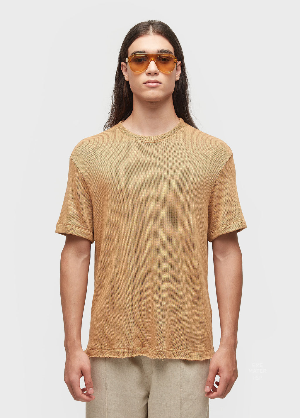 T-SHIRT OVER KNIT RUSTIC MC