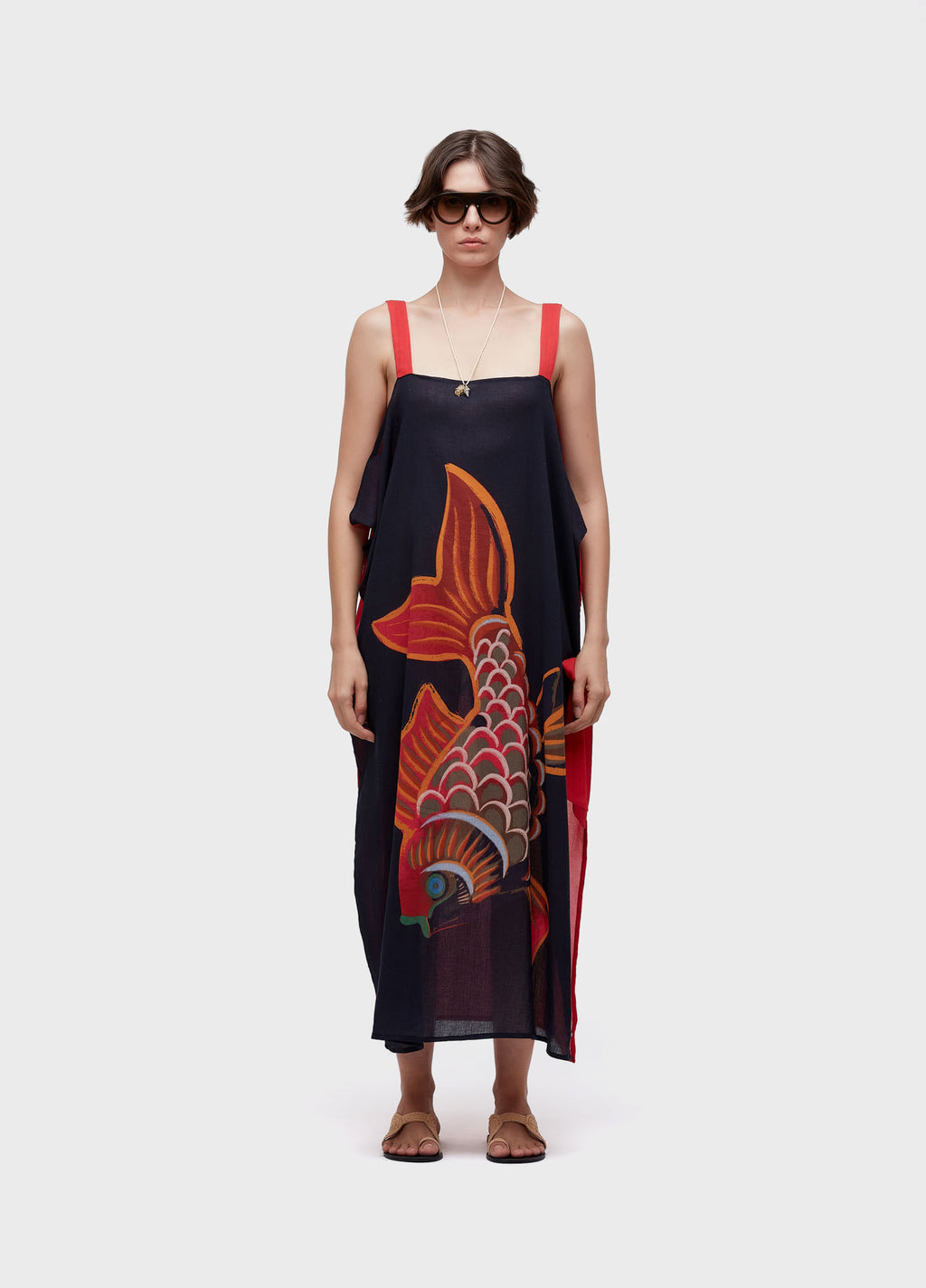 VESTIDO PAREO PEIXE RED