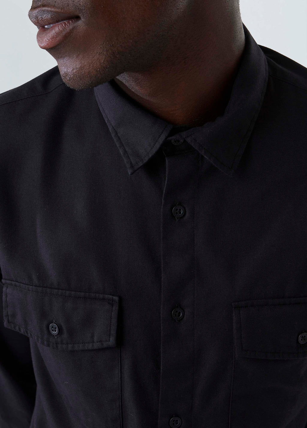 CAMISA BORDADO ARABESCO ML PRETO