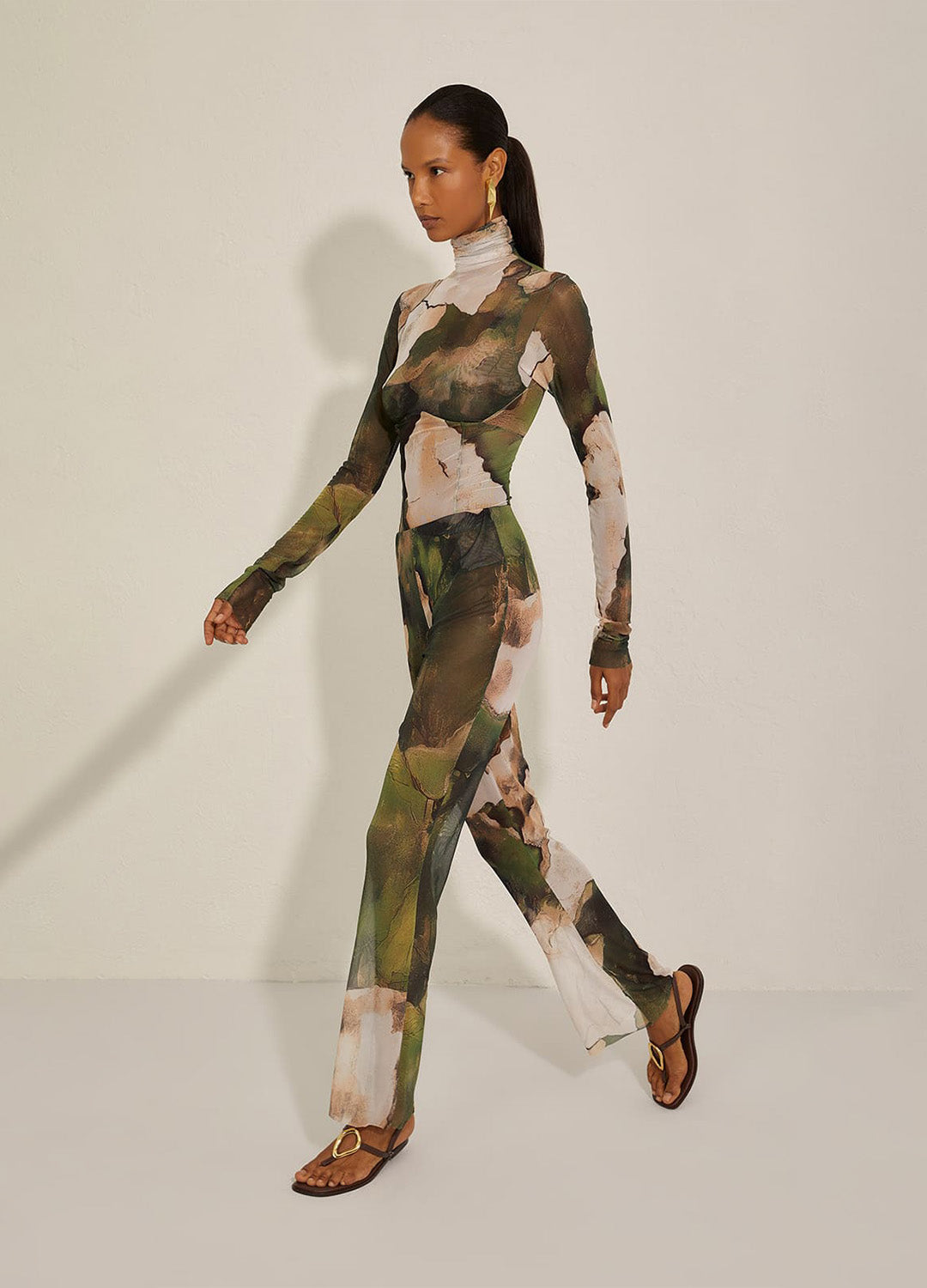 CALÇA TULE CAMOUFLAGE