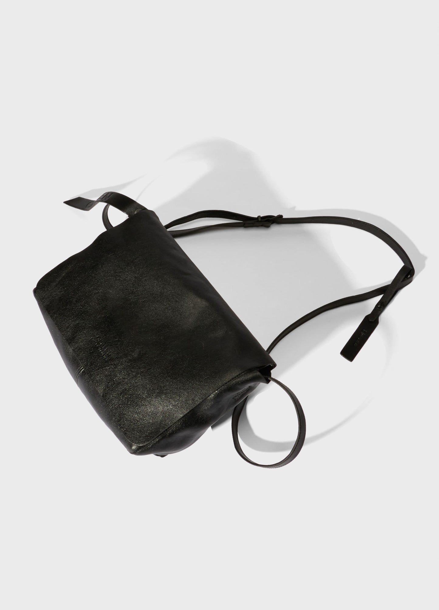 SMALL LEATHER CROSSBODY E-BASICS BAG