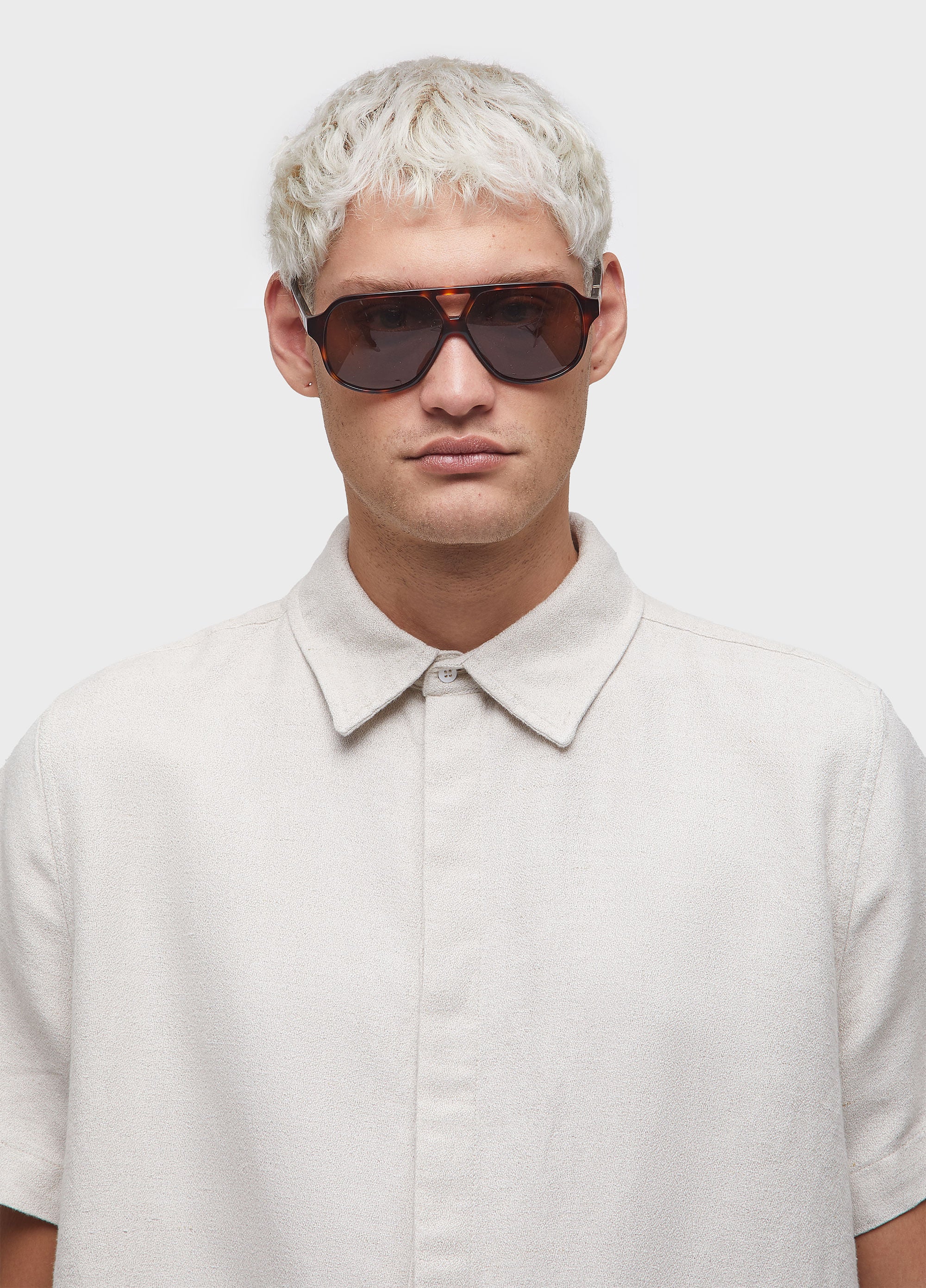CAMISA LINEN TEXTURE MC NATURAL