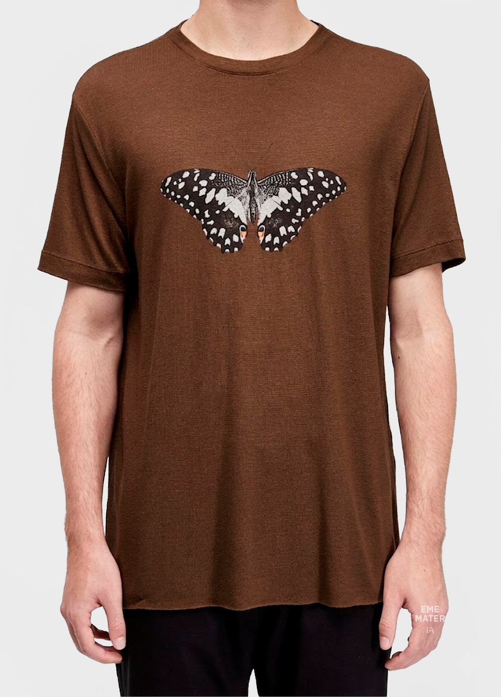 T-SHIRT LIGHT LINEN BUTTERFLY MC