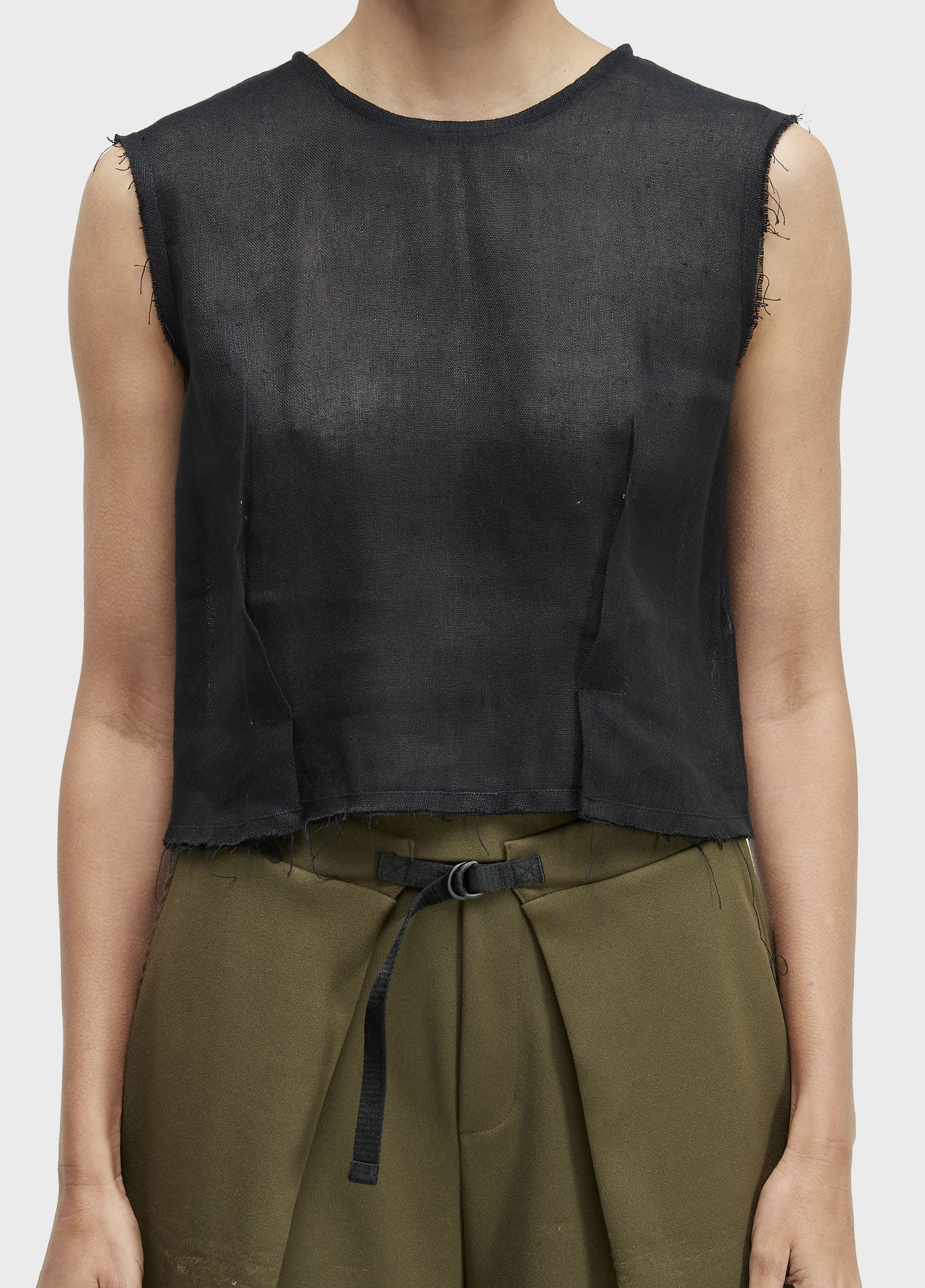 BLUSA SLEEVELESS PENCES LINHO RECICLADO