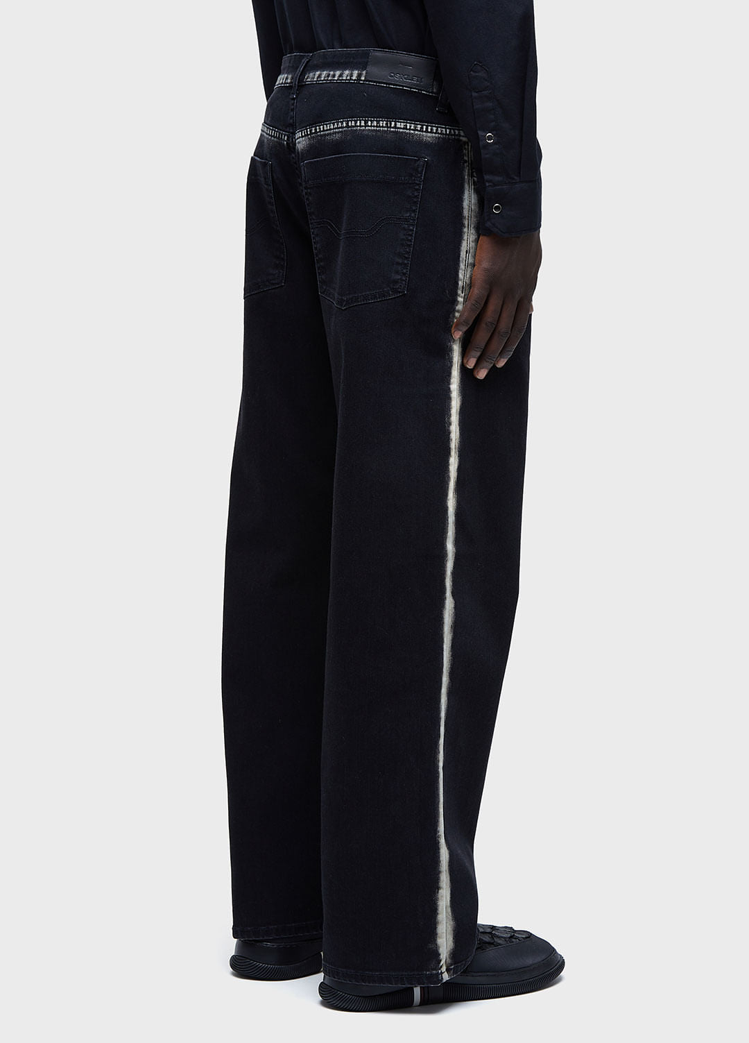 CALÇA JEANS STONED COTTON