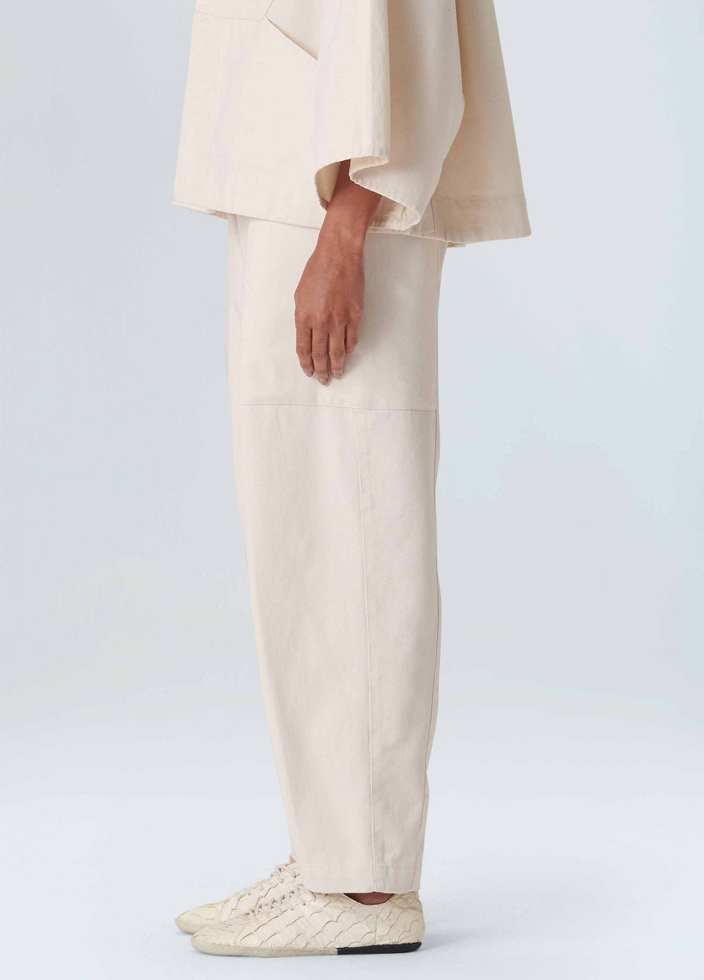 CALÇA BARREL WHITE