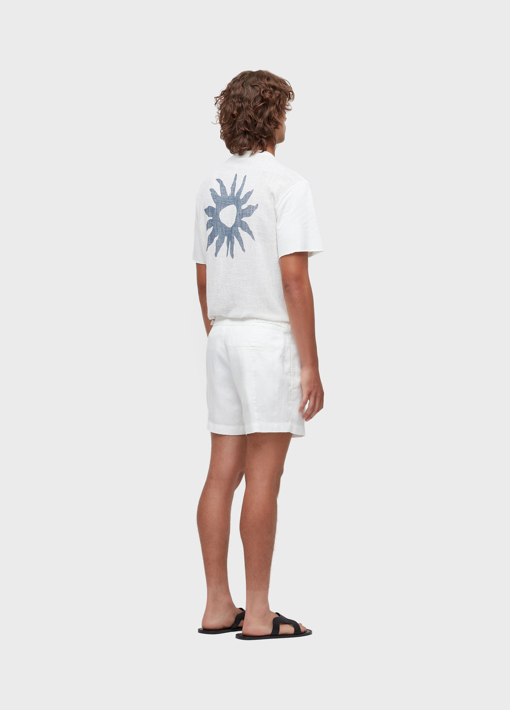 SHORT LINEN BRITT BRANCO