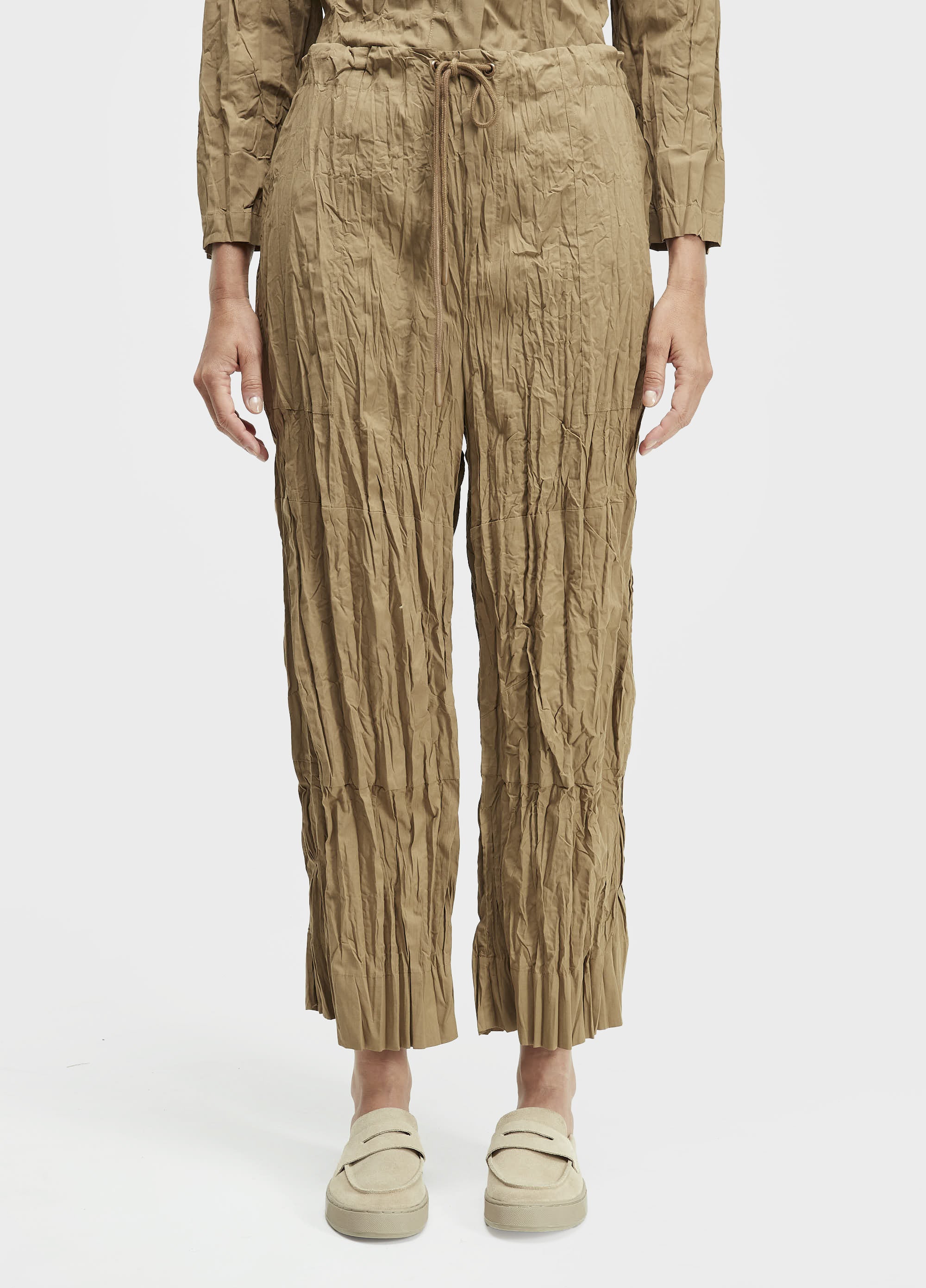 CALÇA TRICOLINE WRINKLED