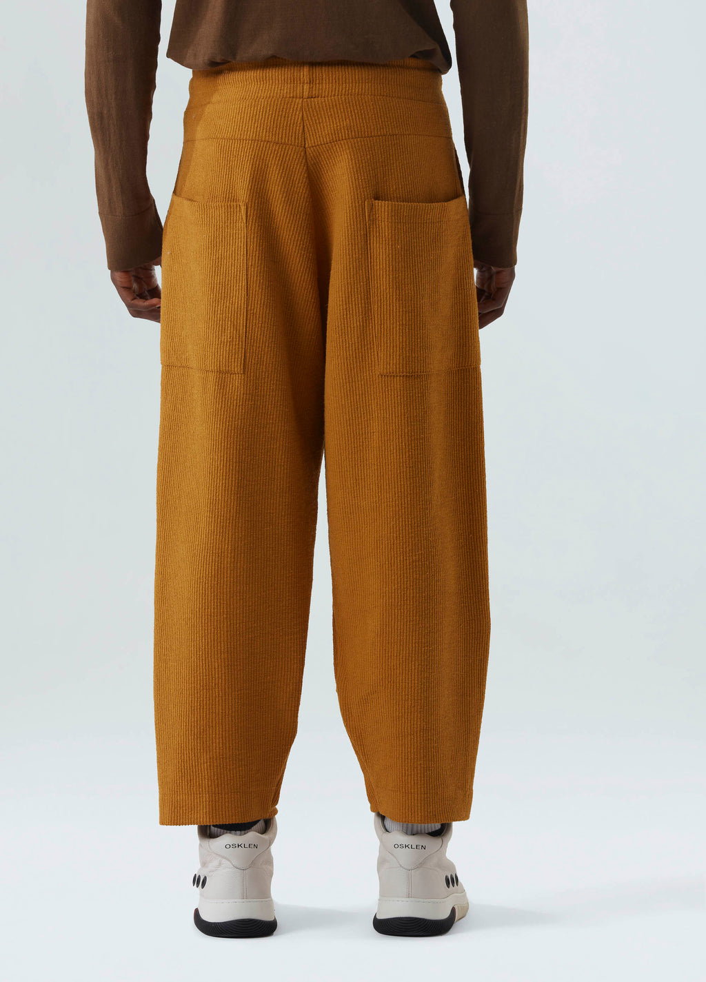 CALCA EMBOSSED STRIPES MOSTARDA
