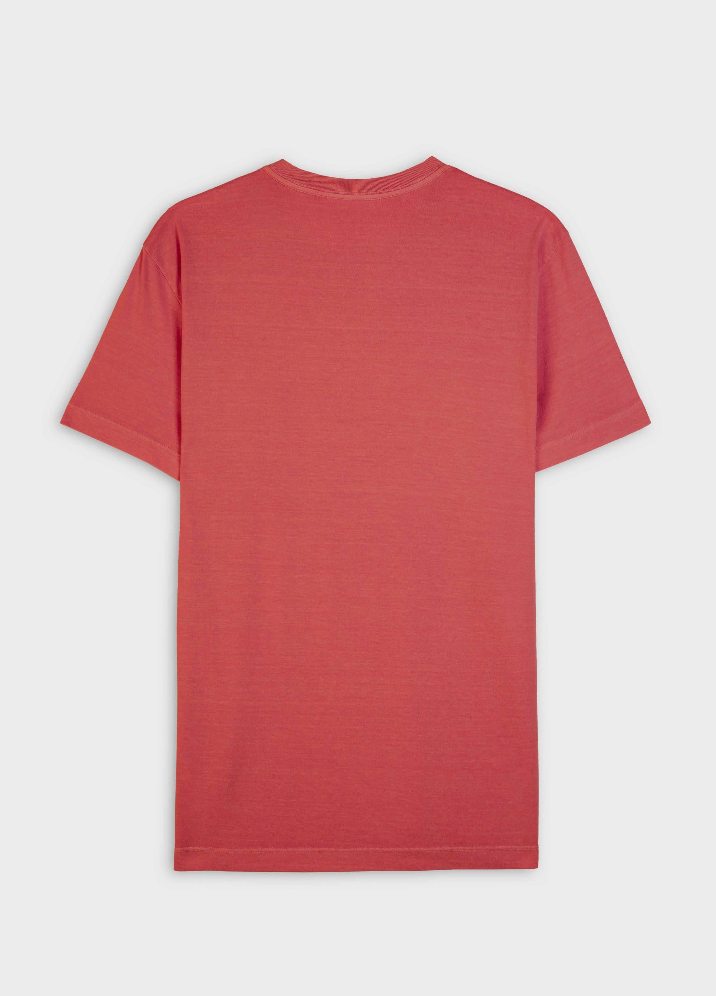 T-SHIRT SLIM STONE COQUEIRO MC VERMELHO ACEROLA