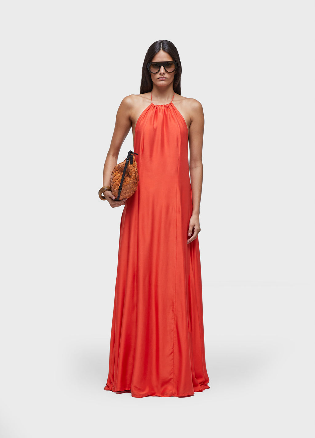 VESTIDO NADADOR AMPLO LONGO VERMELHO