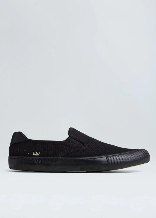 TÊNIS CANVAS SLIP ON BLACK SOLE M