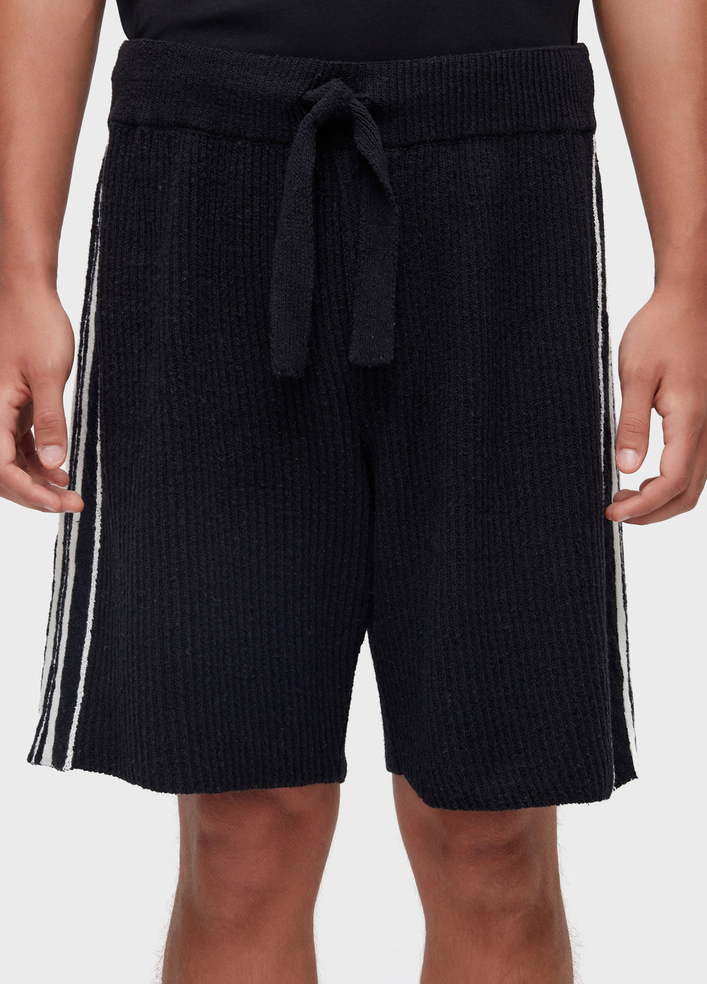 BERMUDA TRICOT OVER STRIPES