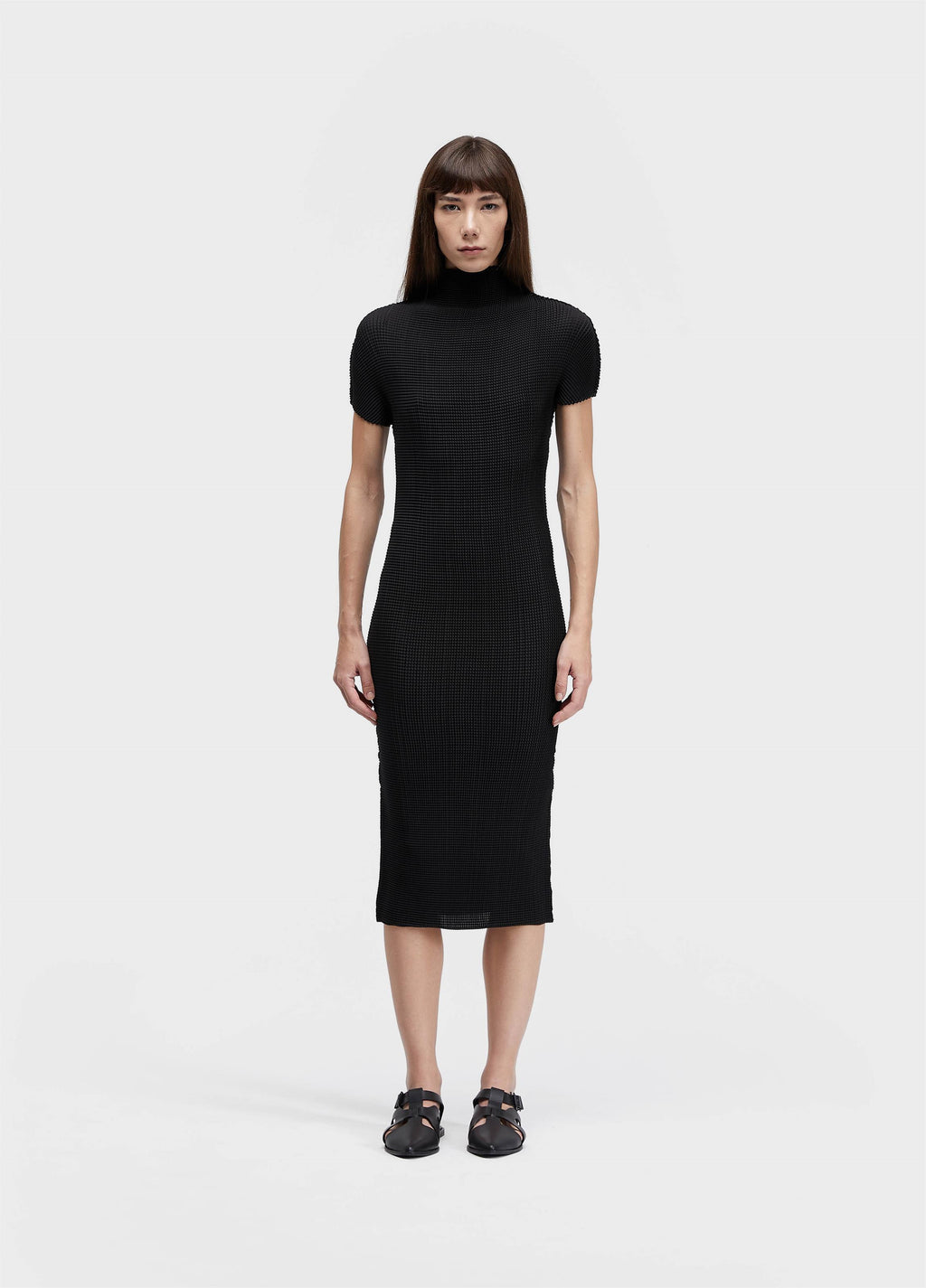 VESTIDO MC MIDI PIXEL PRETO